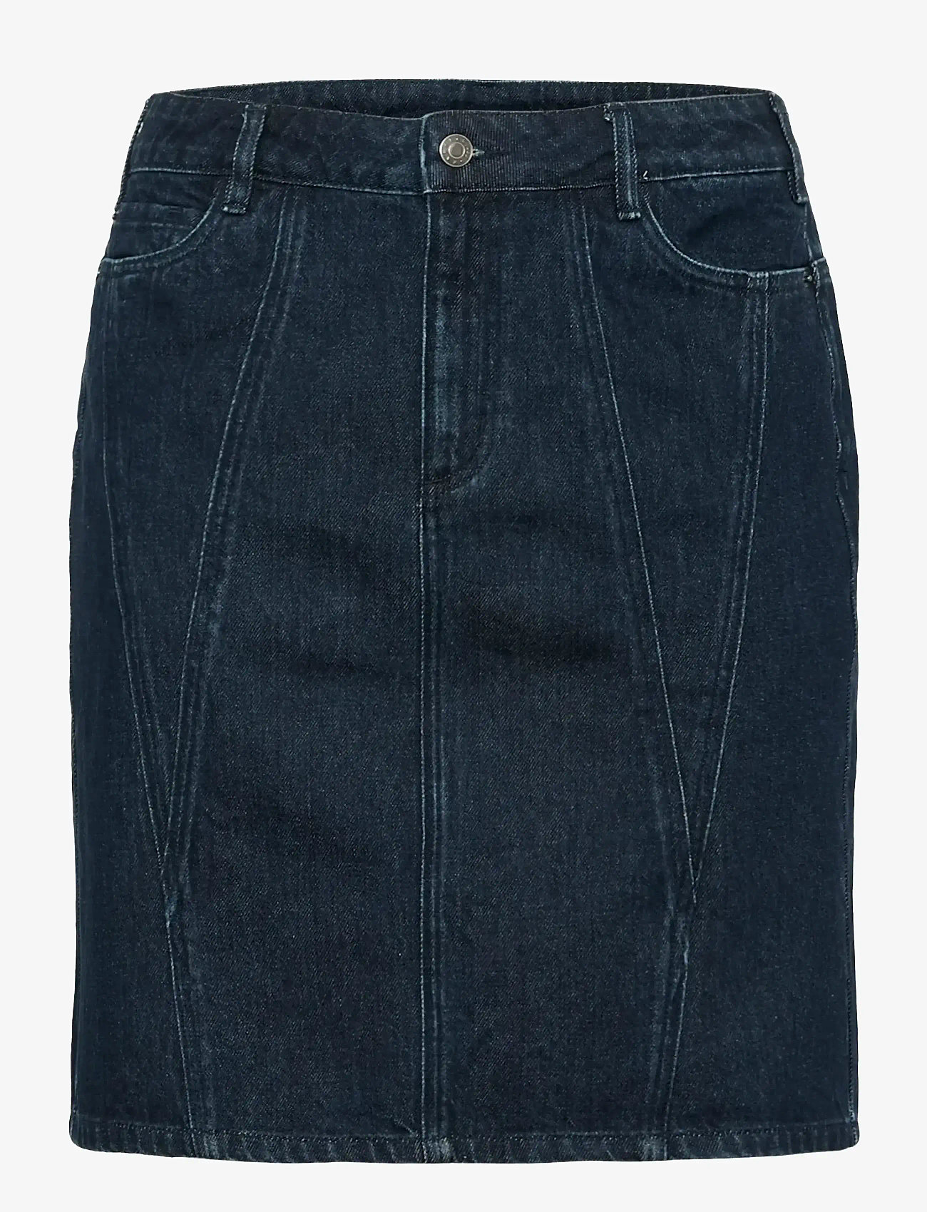 Kaffe Curve - KCelisa Denim Skirt - džinsiniai sijonai - dark blue denim - 1