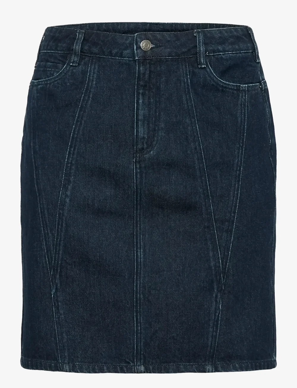 Kaffe Curve - KCelisa Denim Skirt - denimnederdele - dark blue denim - 1