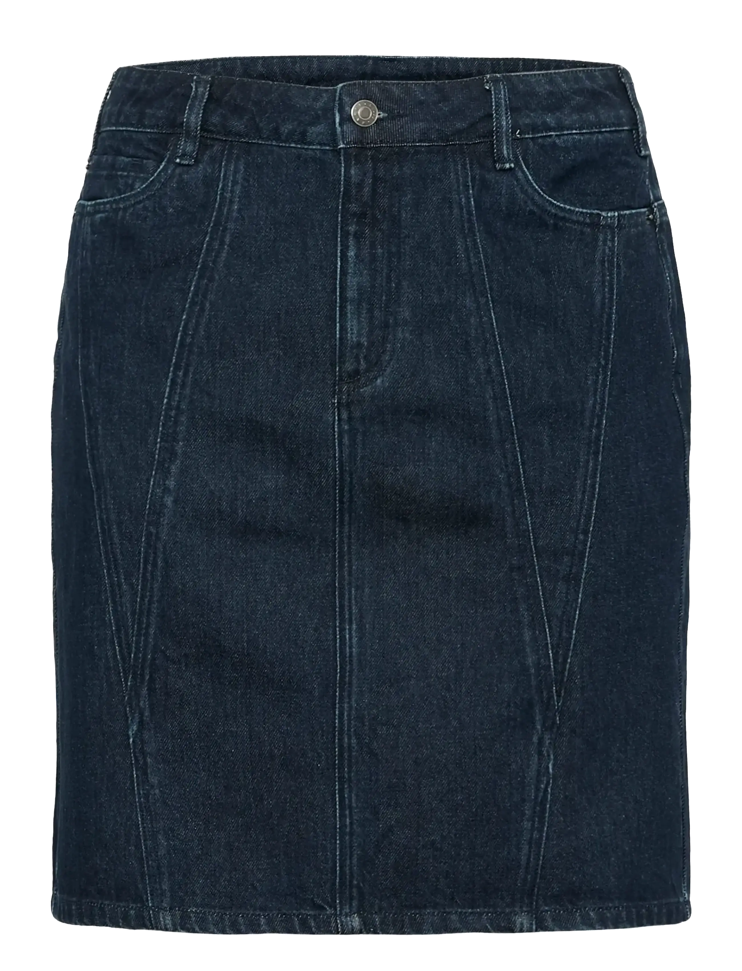 Kaffe Curve - KCelisa Denim Skirt - jeansröcke - dark blue denim - 1