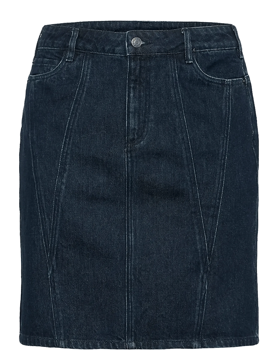 Kaffe Curve - KCelisa Denim Skirt - jeansröcke - dark blue denim - 1