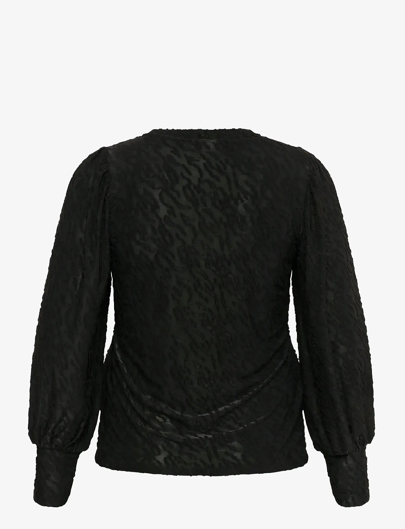 Kaffe Curve - KCzarina T-Shirt - topy z długimi rękawami - black deep - 2