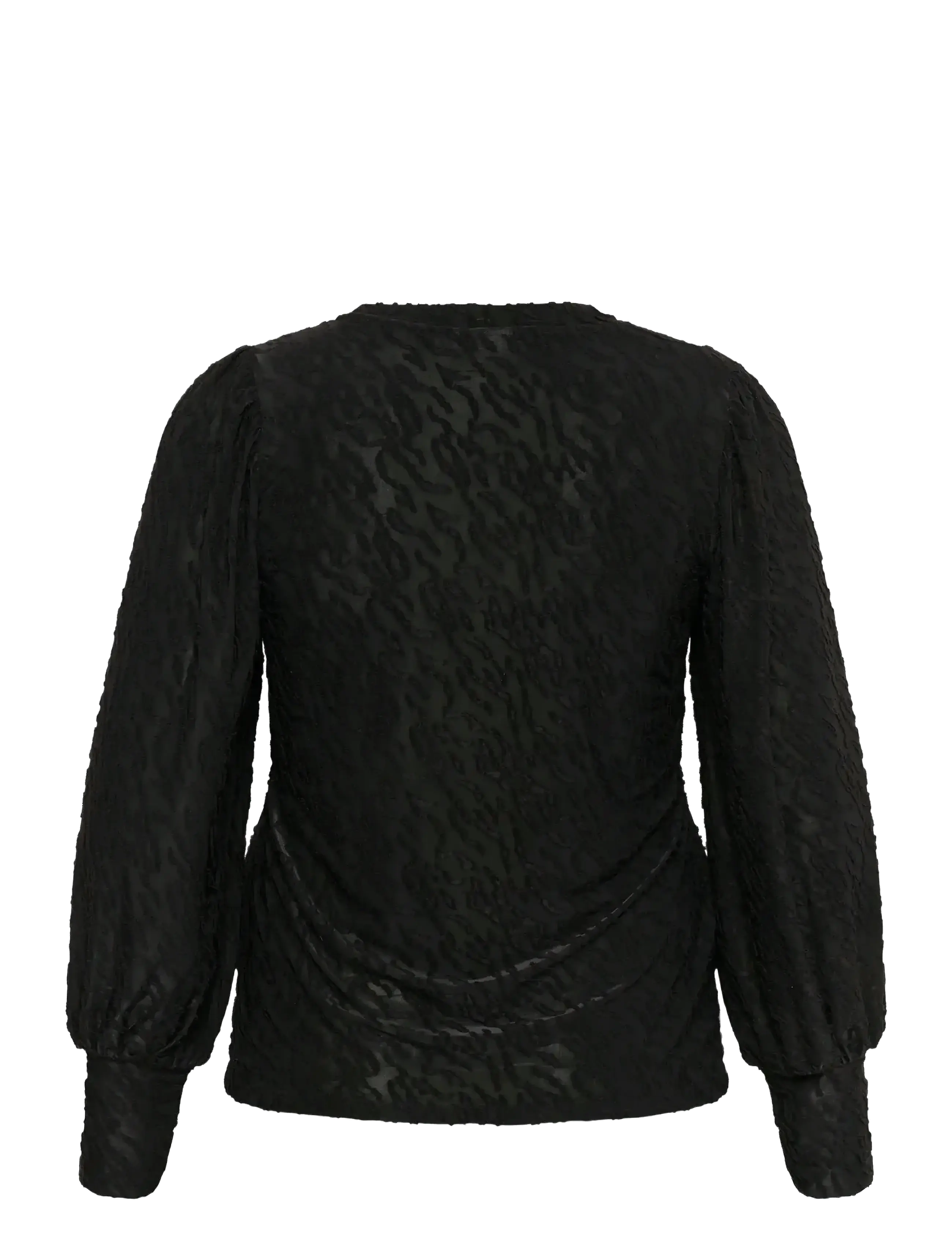 Kaffe Curve - KCzarina T-Shirt - langerma toppar - black deep - 2
