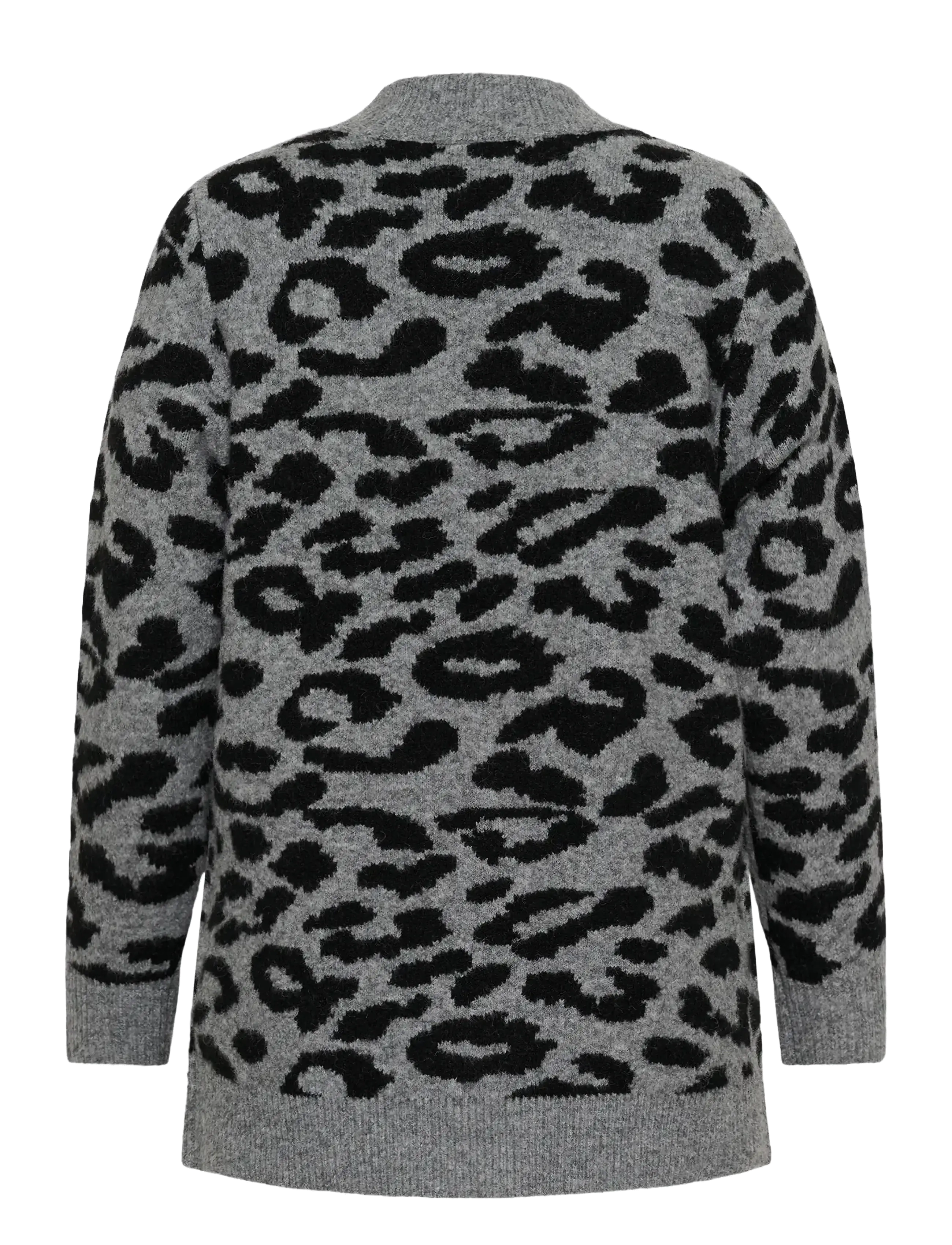 Kaffe Curve - KCsandia Cardigan - cardigans - lgm/black leopard - 2