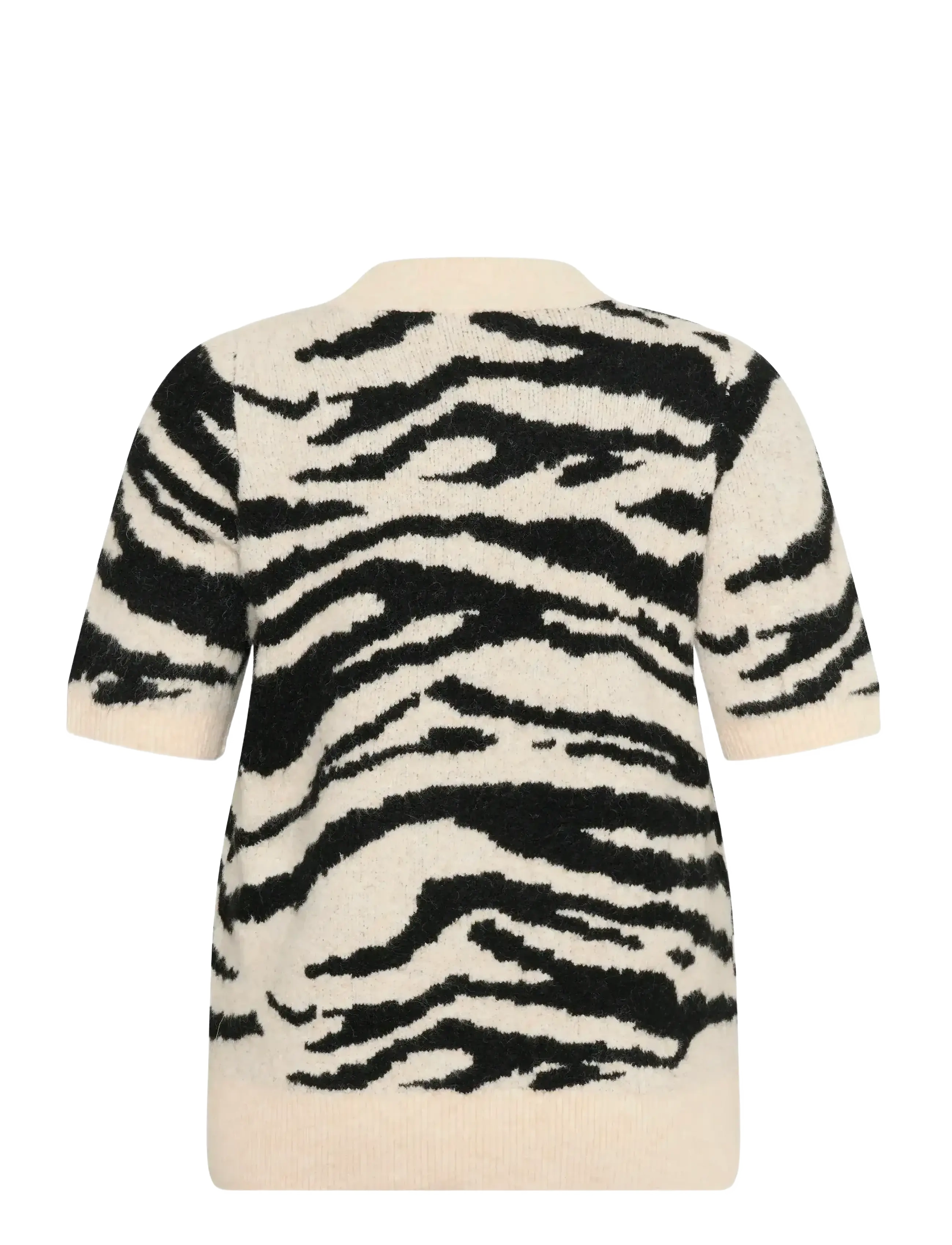 Kaffe Curve - KCsandia Pullover - cardigans - turtledove/black animal - 2
