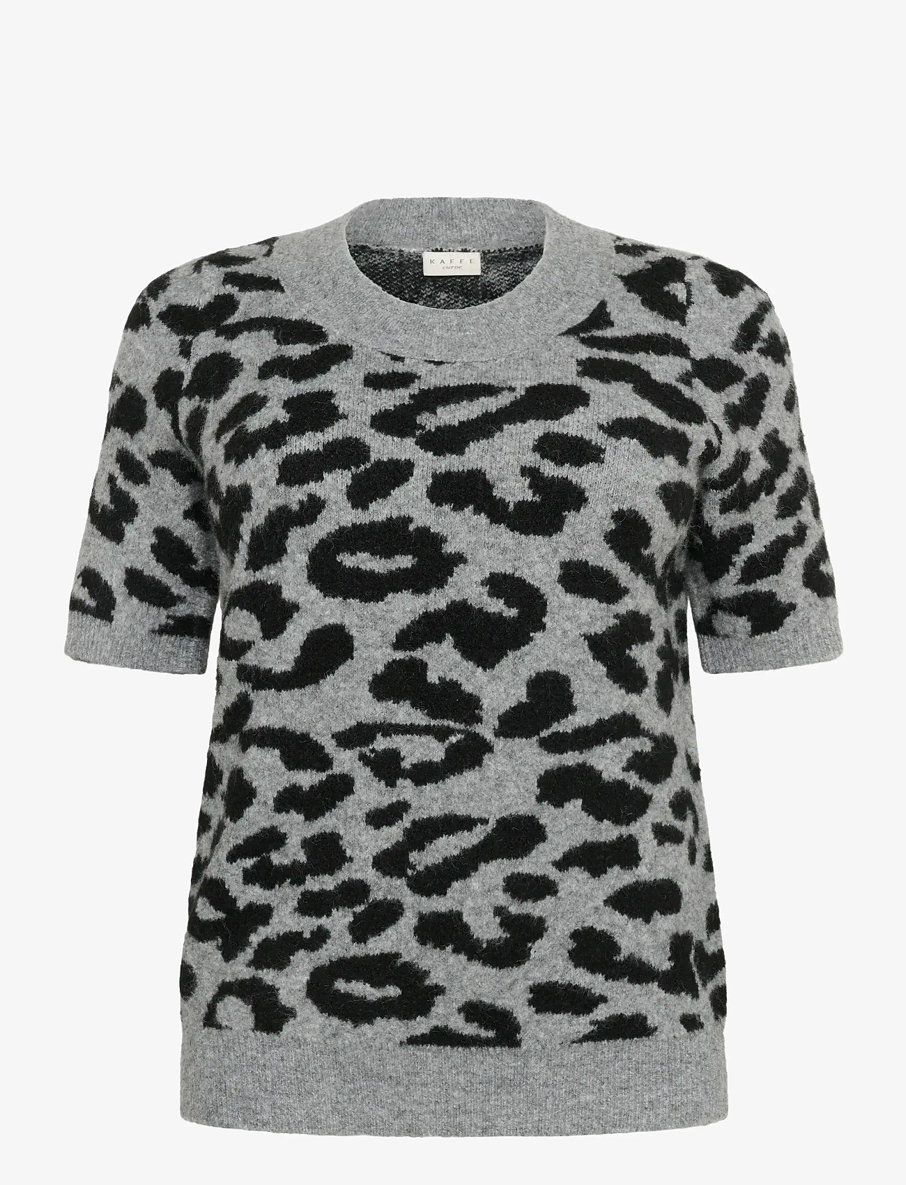 Kaffe Curve - KCsandia Pullover - sügisesed riided - lgm/black leopard - 0