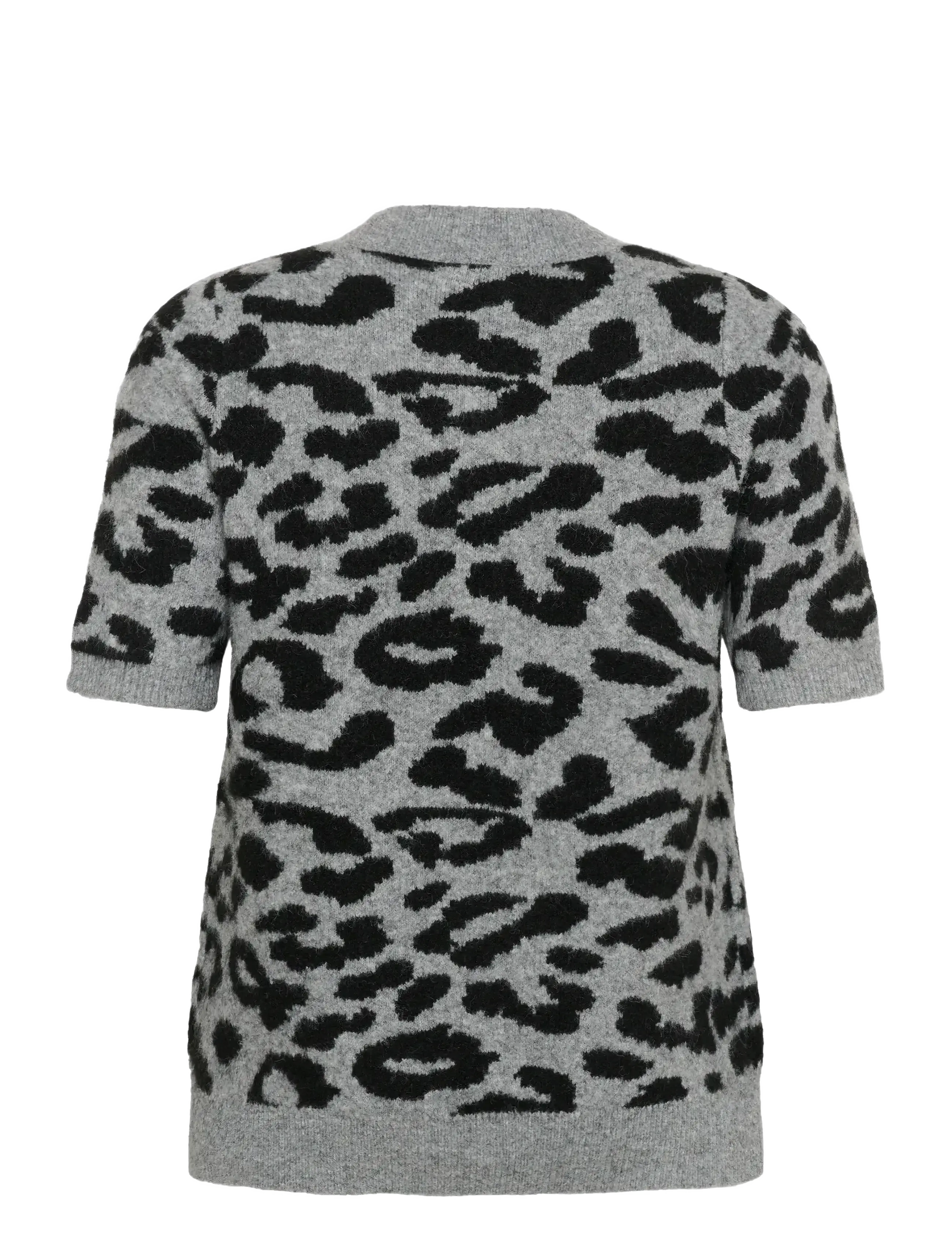 Kaffe Curve - KCsandia Pullover - cardigans - lgm/black leopard - 2