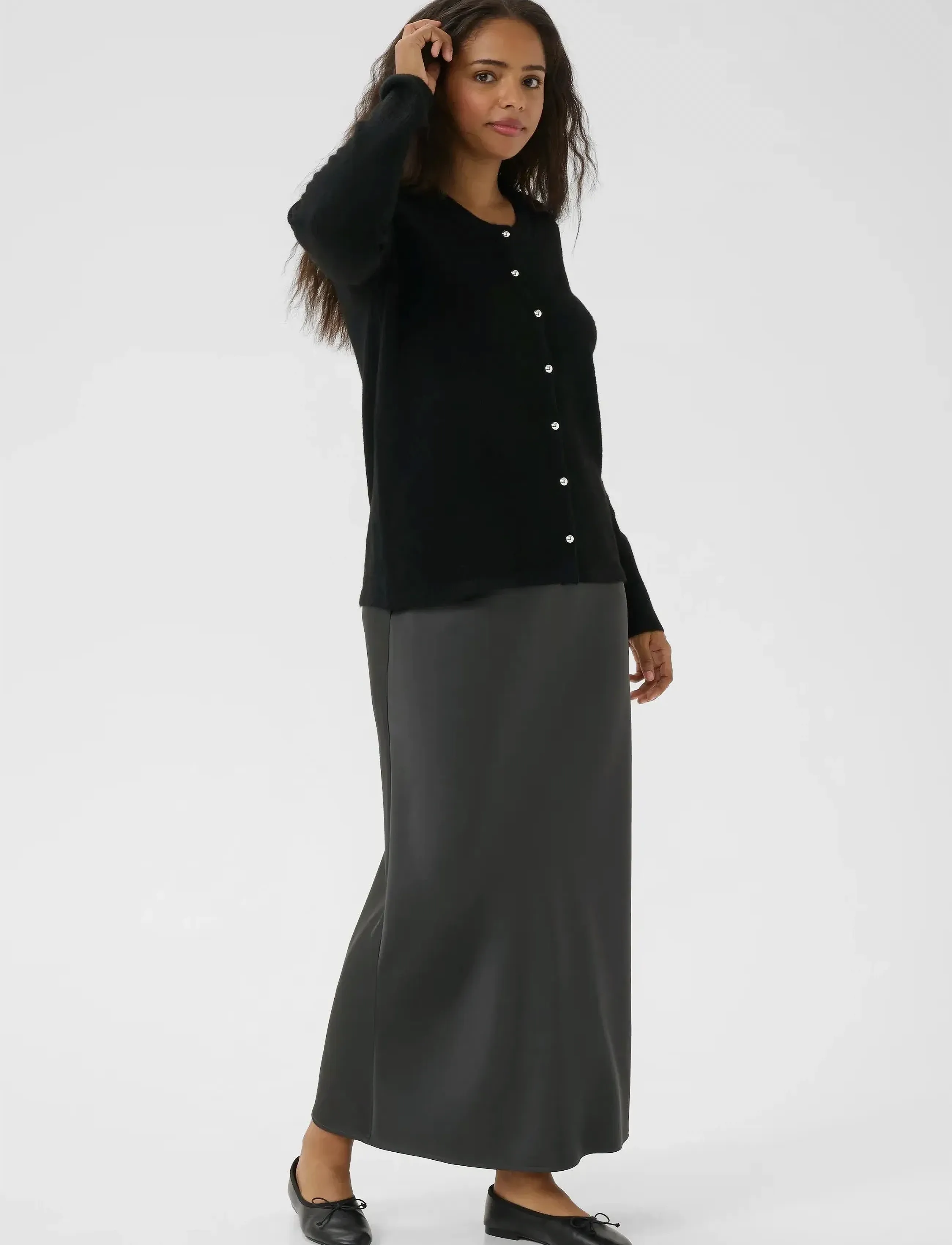 Kaffe Curve - KCniela Cardigan - koftor - black deep - 3