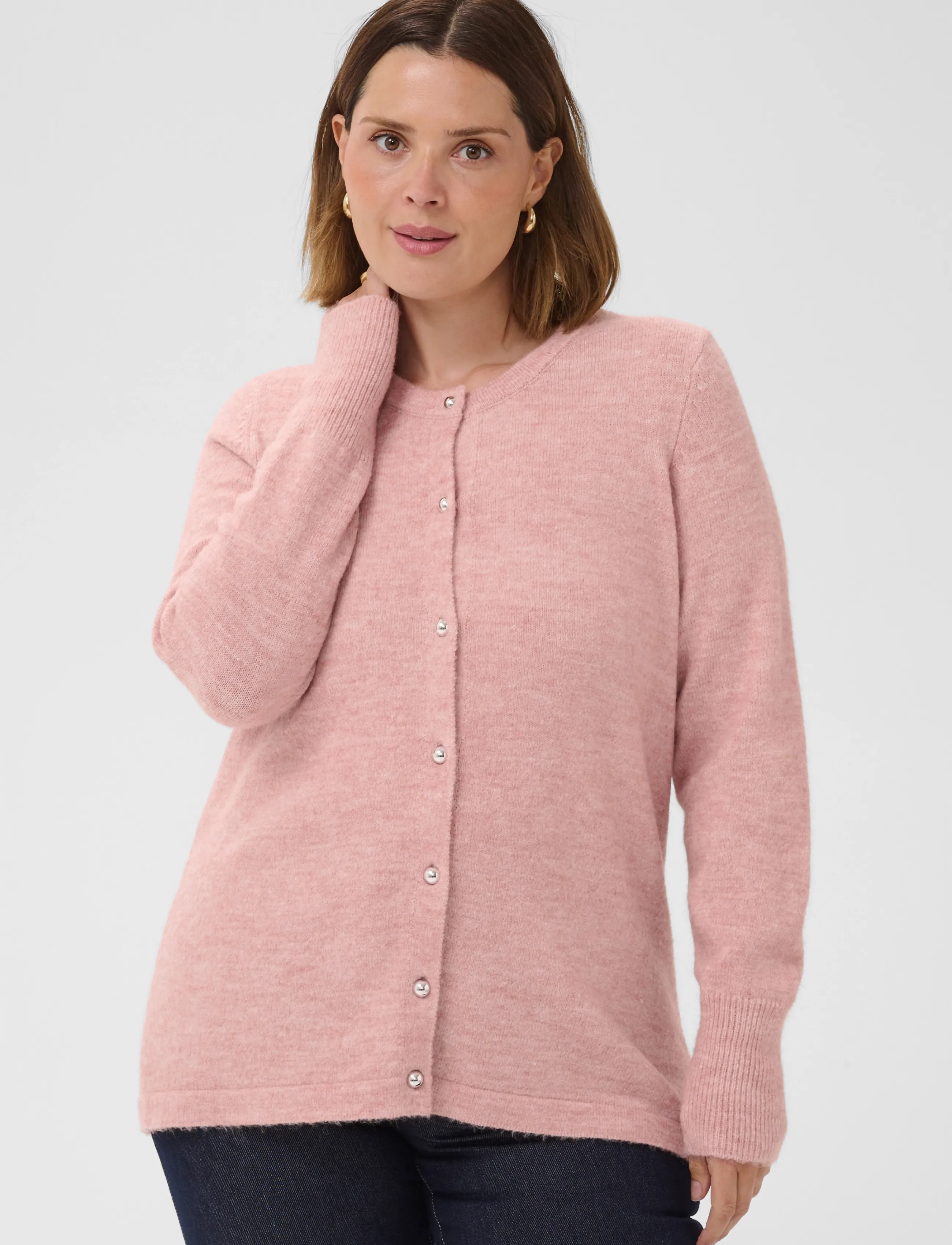 Kaffe Curve - KCniela Cardigan - cardigans - pale mauve melange - 1