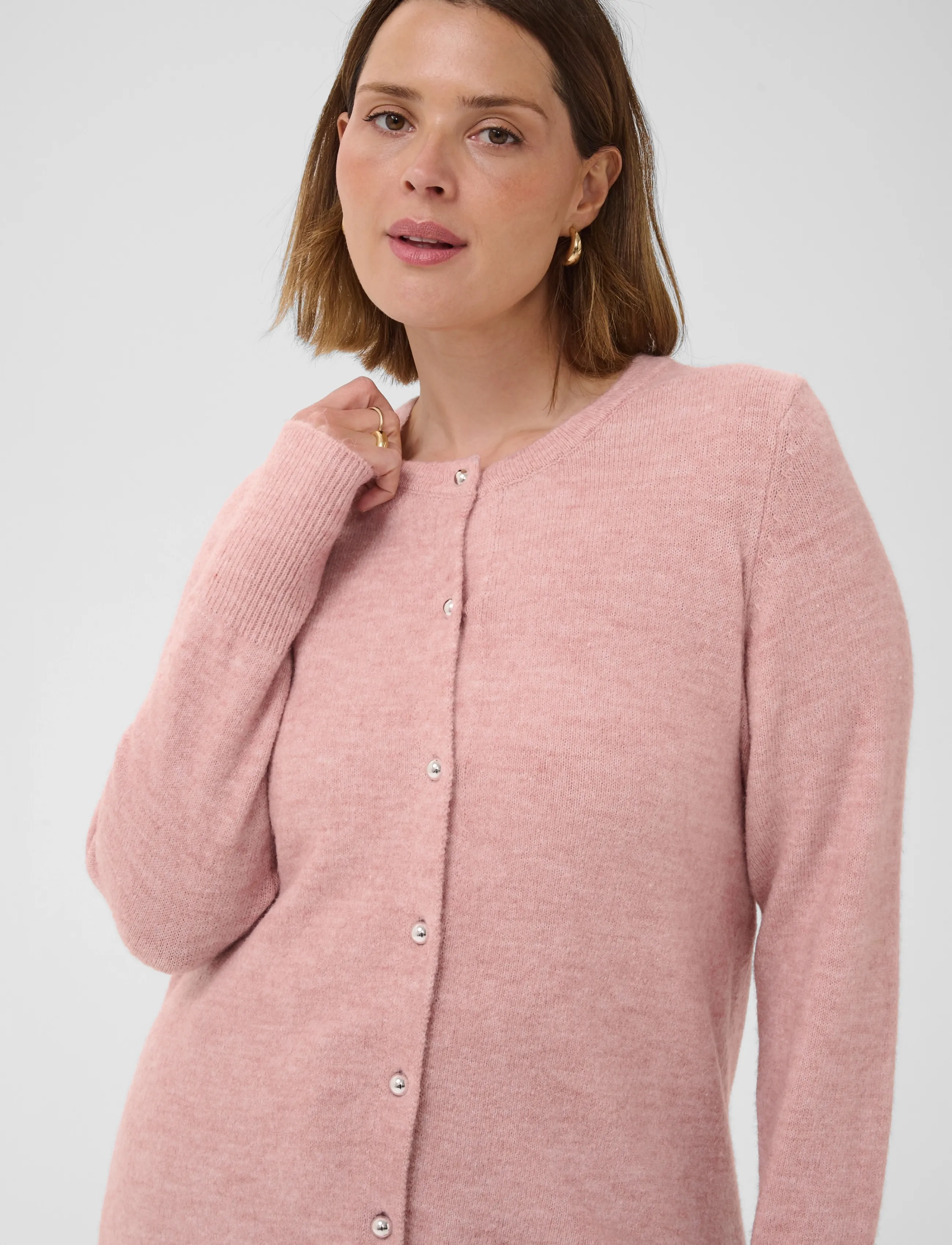 Kaffe Curve - KCniela Cardigan - cardigans - pale mauve melange - 4