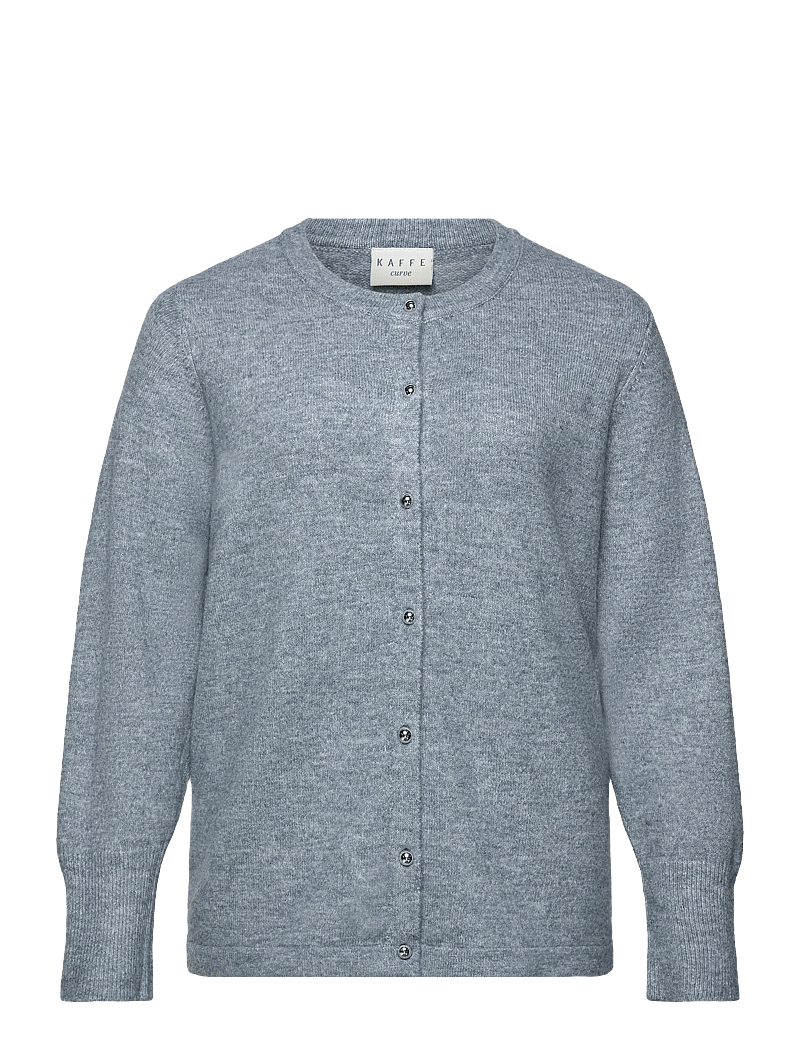 Kaffe Curve - KCniela Cardigan - koftor - windward blue melange - 0