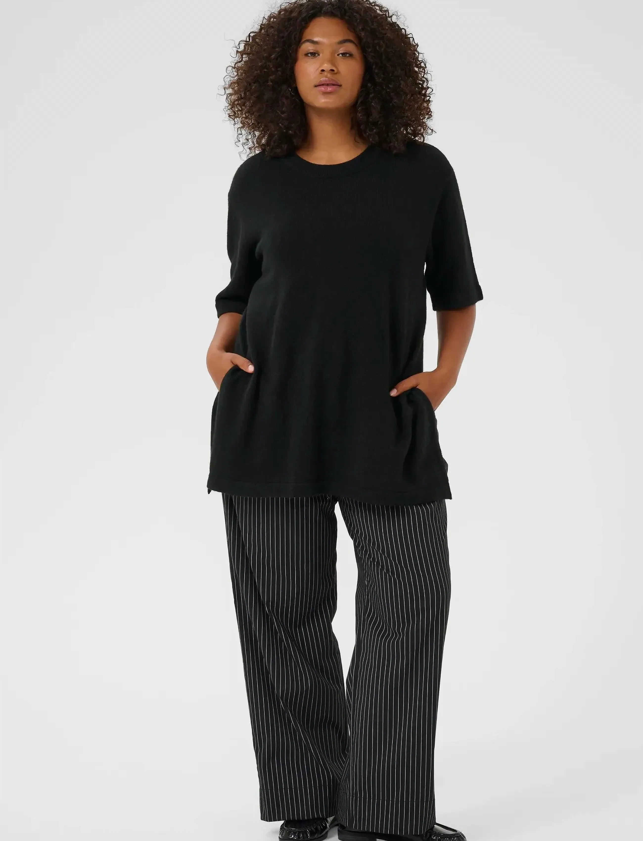 Kaffe Curve - KCniela Pullover - sweaters - black deep - 3