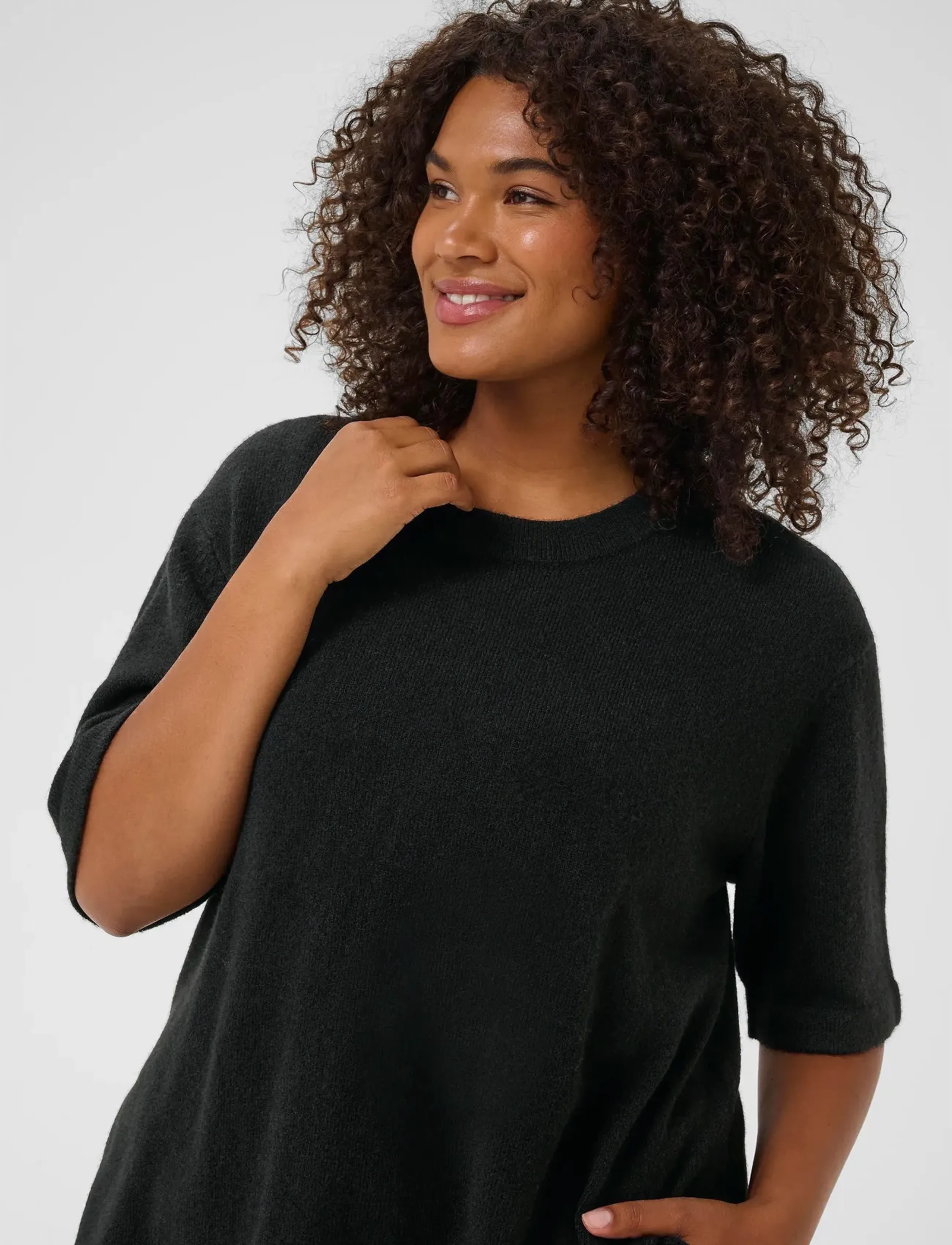 Kaffe Curve - KCniela Pullover - sweaters - black deep - 5
