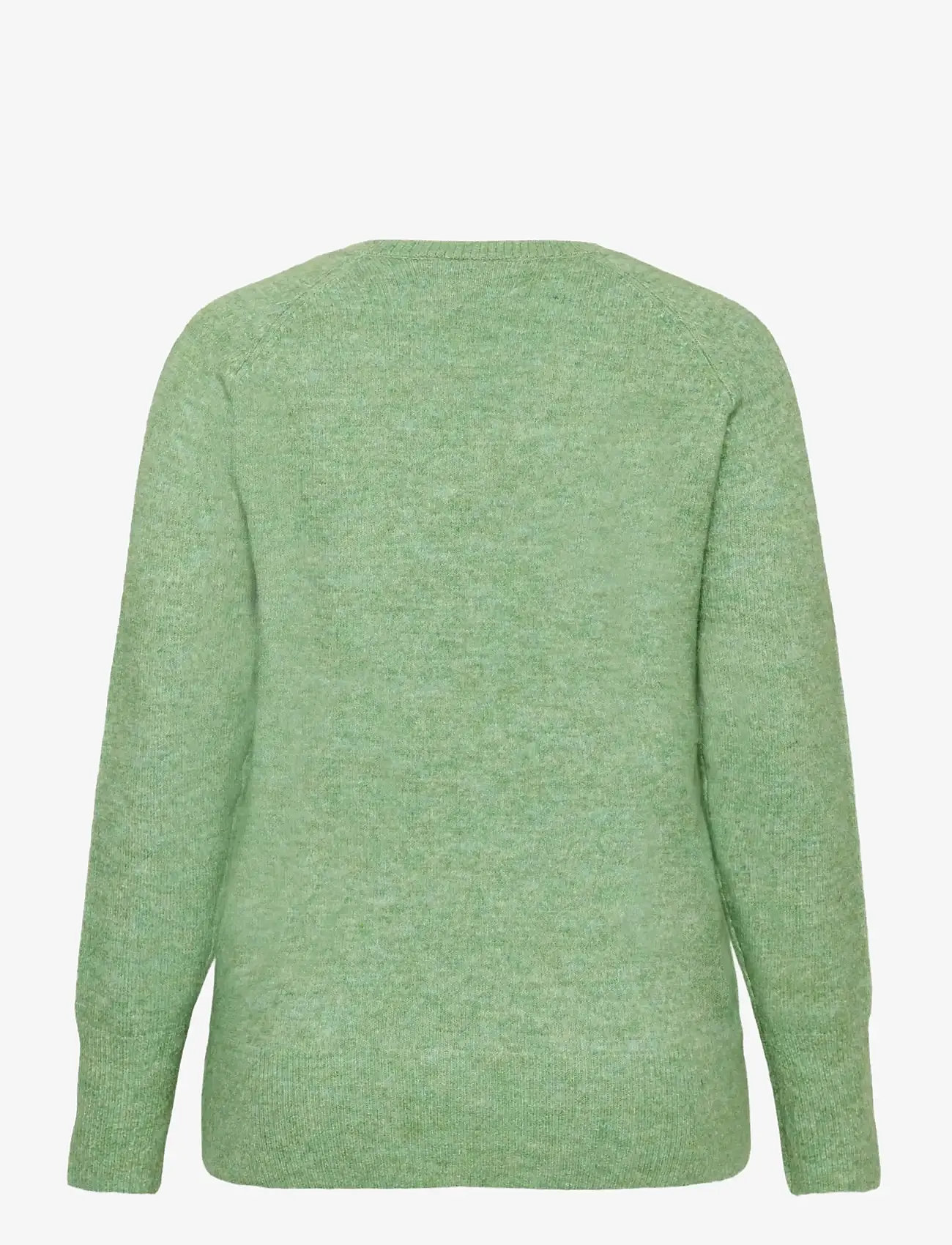 Kaffe Curve - KCniela V-neck Pullover - rudens drabužiai - sea spray melange - 1