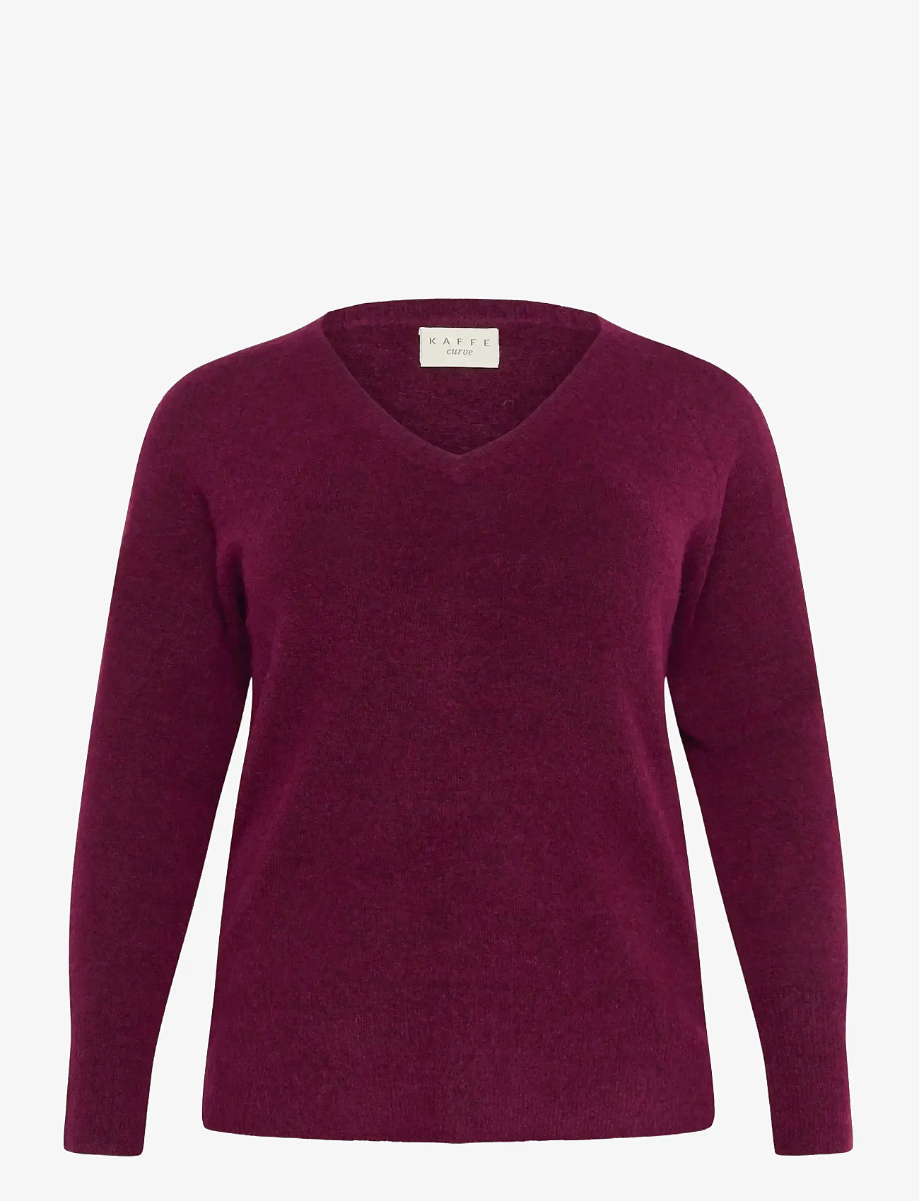 Kaffe Curve - KCniela V-neck Pullover - pullover - windsor wine - 1