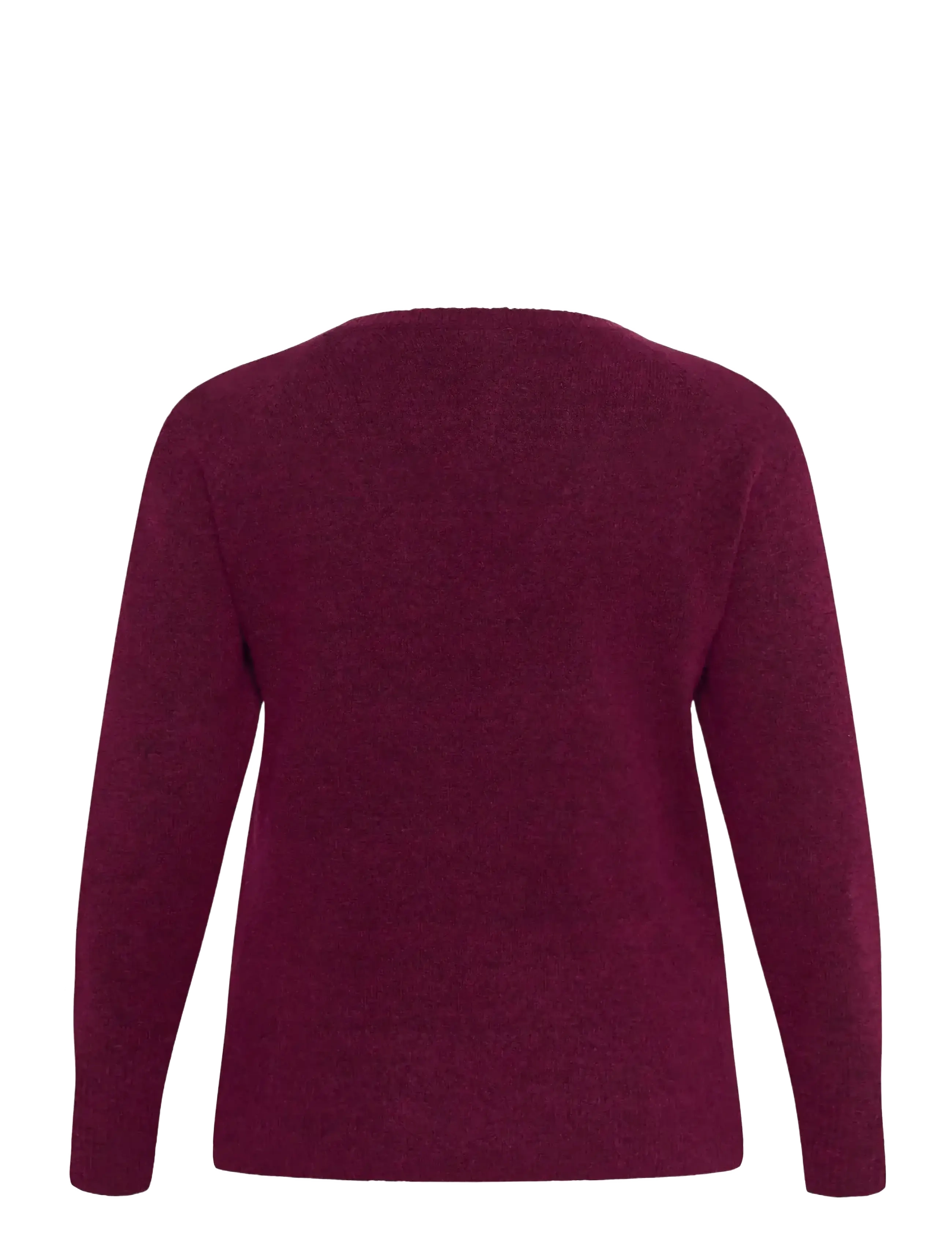 Kaffe Curve - KCniela V-neck Pullover - trøjer - windsor wine - 2