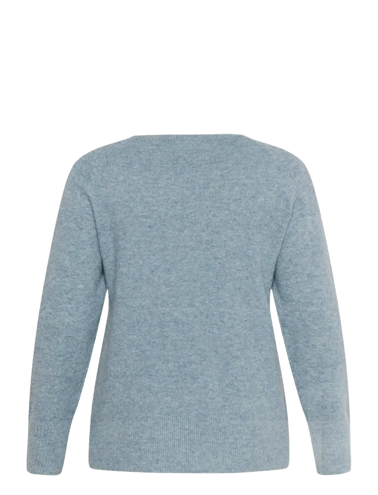 Kaffe Curve - KCniela V-neck Pullover - laveste priser - windward blue melange - 2
