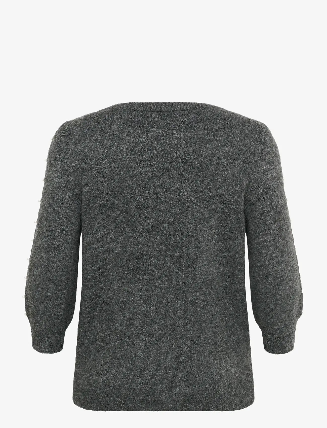 Kaffe Curve - KCletty Pullover - stickade tröjor - grey melange - 2
