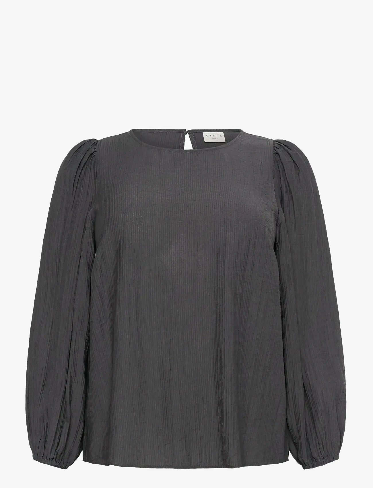 Kaffe Curve - KCviva Blouse - pikkade varrukatega pluusid - black oyster - 1