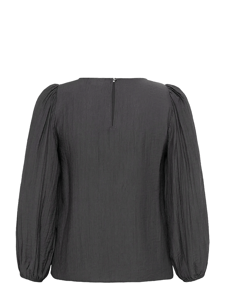 Kaffe Curve - KCviva Blouse - langærmede bluser - black oyster - 2