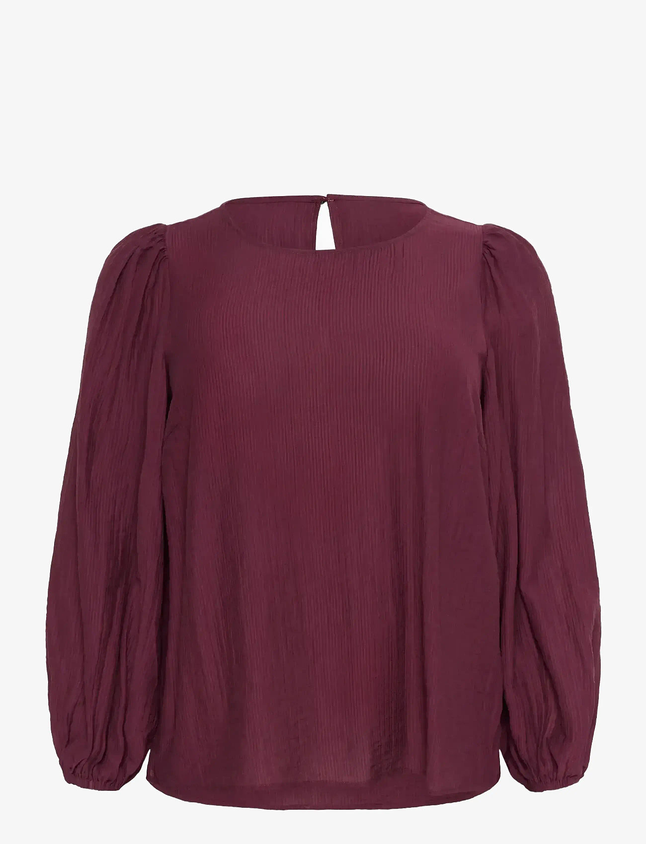 Kaffe Curve - KCviva Blouse - långärmade blusar - windsor wine - 1