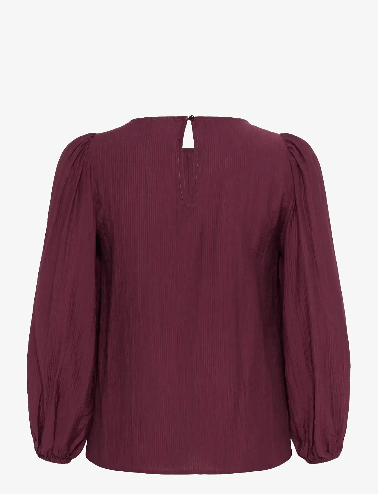 Kaffe Curve - KCviva Blouse - långärmade blusar - windsor wine - 2