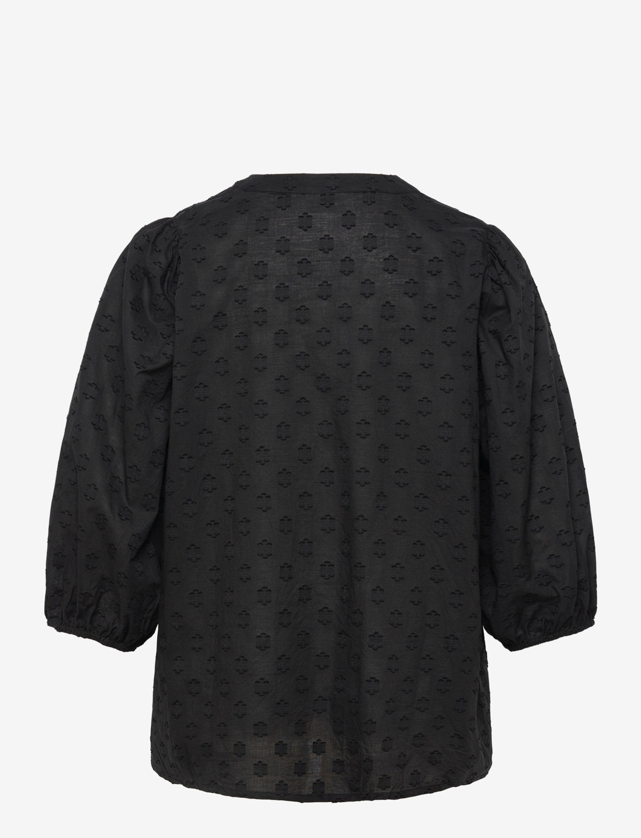 Kaffe Curve - KCloulou Blouse 3/4 SL - långärmade blusar - black deep - 1