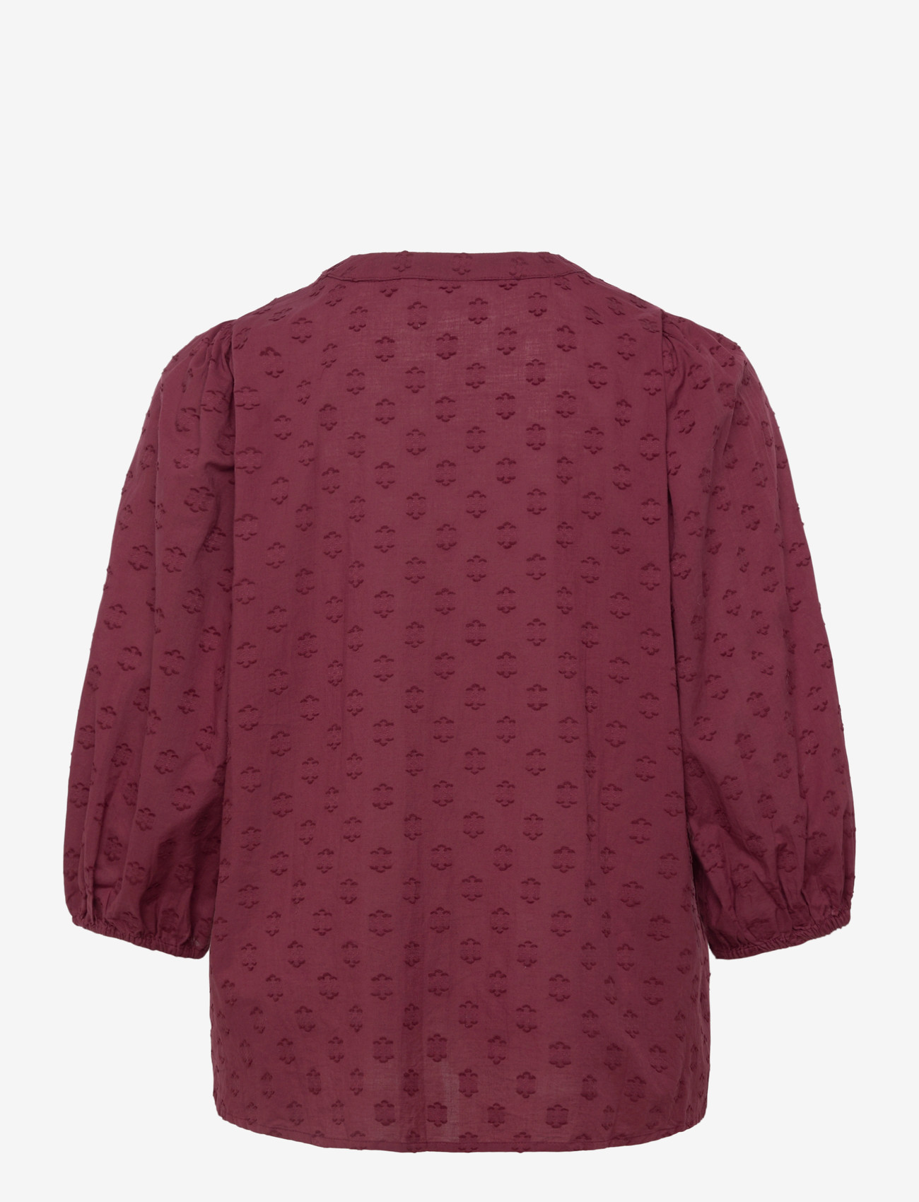 Kaffe Curve - KCloulou Blouse 3/4 SL - långärmade blusar - windsor wine - 1