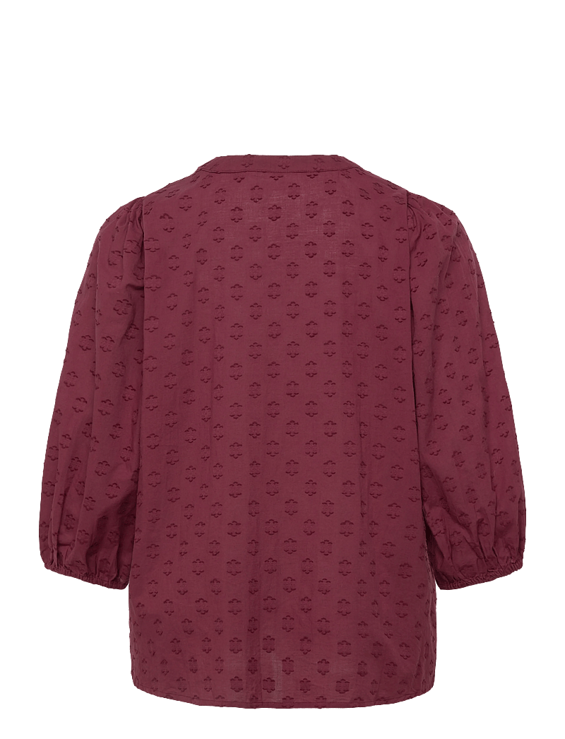 Kaffe Curve - KCloulou Blouse 3/4 SL - långärmade blusar - windsor wine - 1