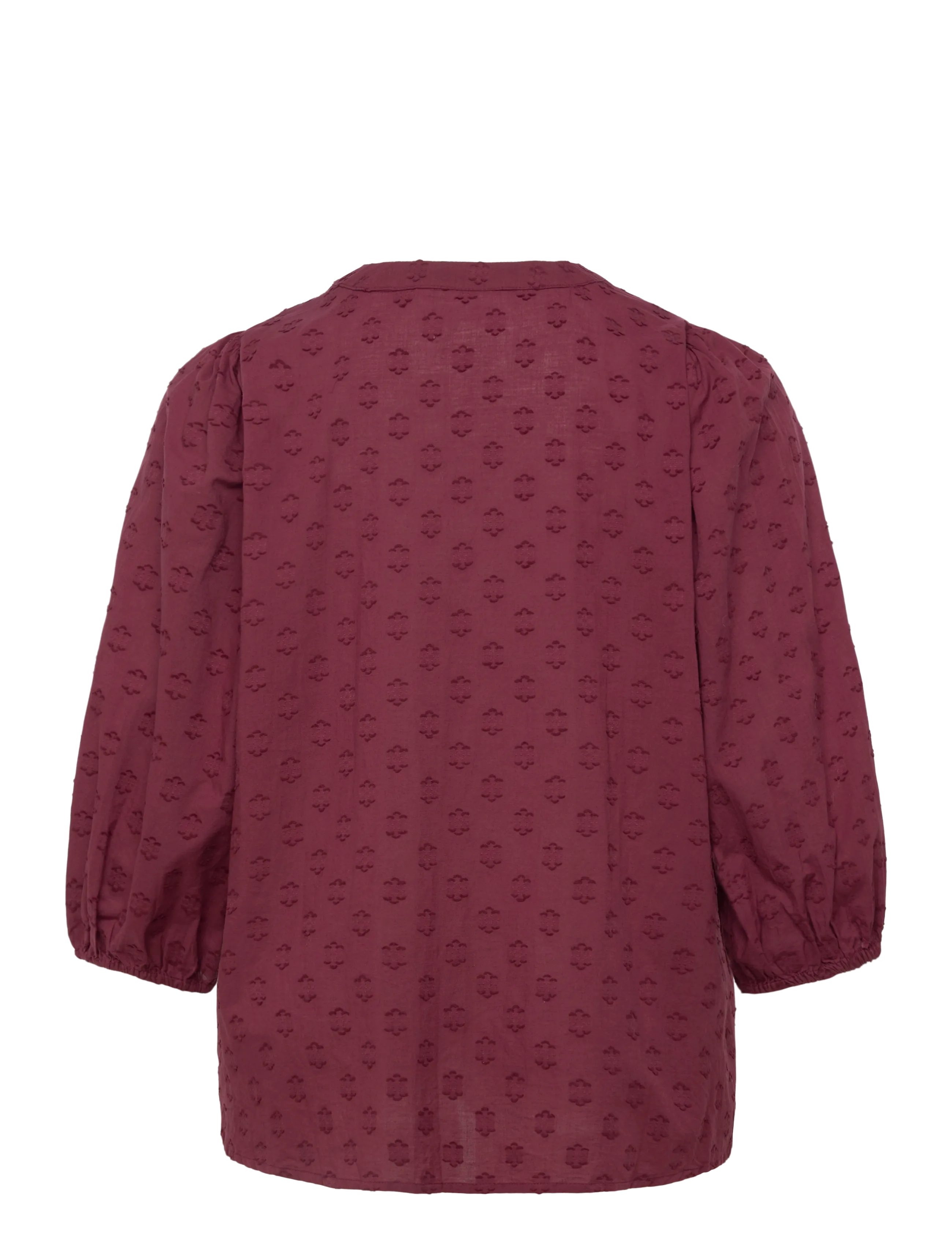 Kaffe Curve - KCloulou Blouse 3/4 SL - pitkähihaiset puserot - windsor wine - 1