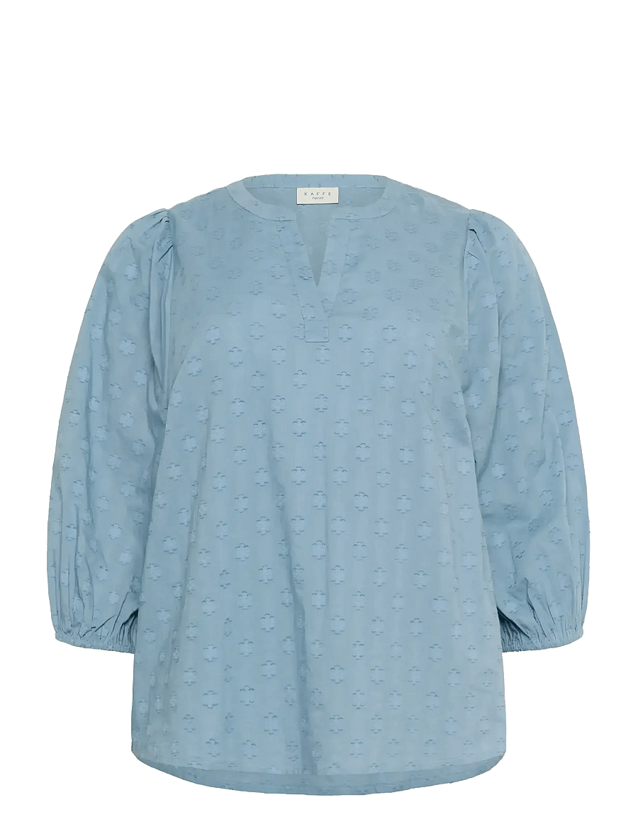 Kaffe Curve - KCloulou Blouse 3/4 SL - langärmelige blusen - windward blue - 1