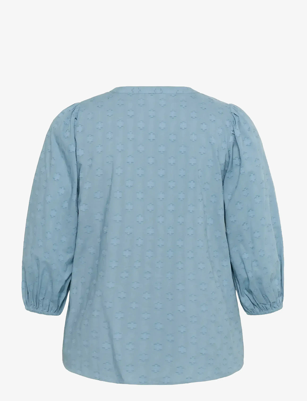Kaffe Curve - KCloulou Blouse 3/4 SL - långärmade blusar - windward blue - 2