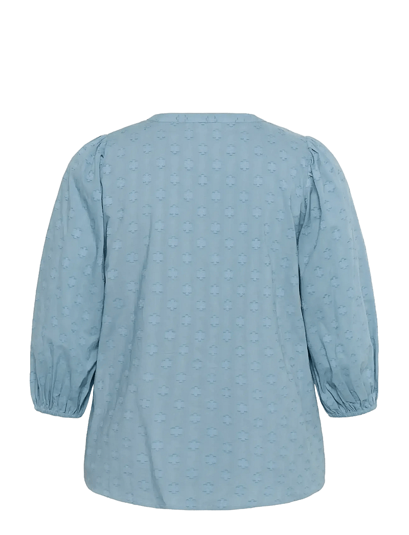 Kaffe Curve - KCloulou Blouse 3/4 SL - långärmade blusar - windward blue - 2