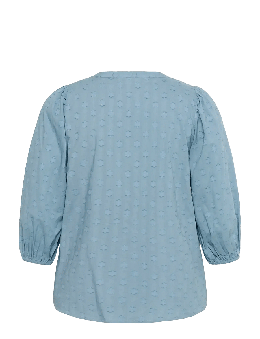 Kaffe Curve - KCloulou Blouse 3/4 SL - langärmelige blusen - windward blue - 2