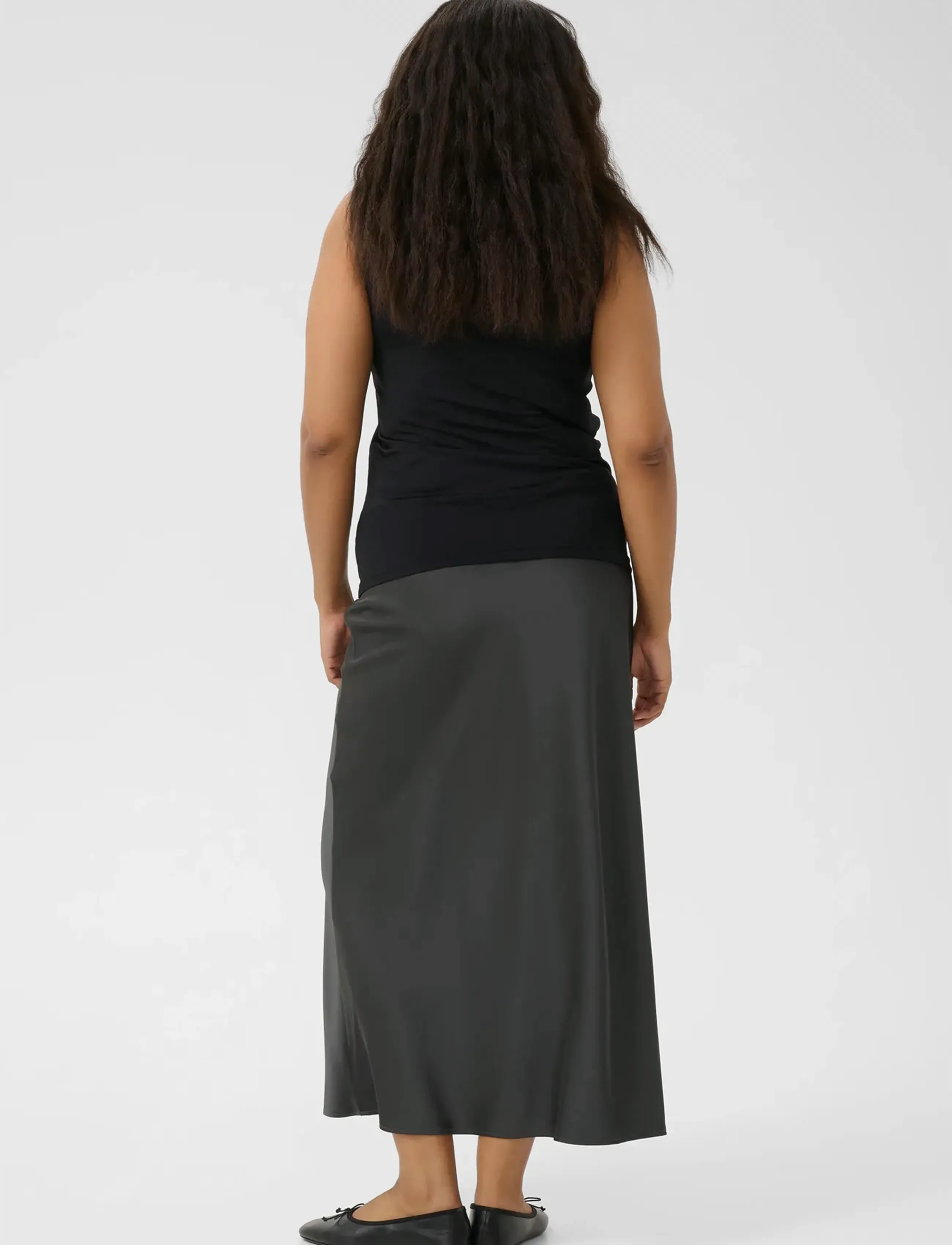 Kaffe Curve - KCerina Jersey Top - hihattomat paidat - black deep - 2