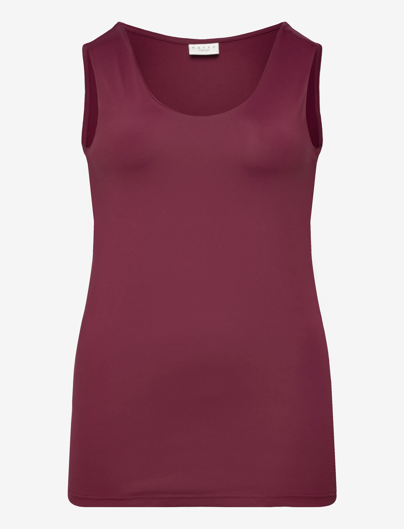 Kaffe Curve - KCerina Jersey Top - linnen - windsor wine - 1