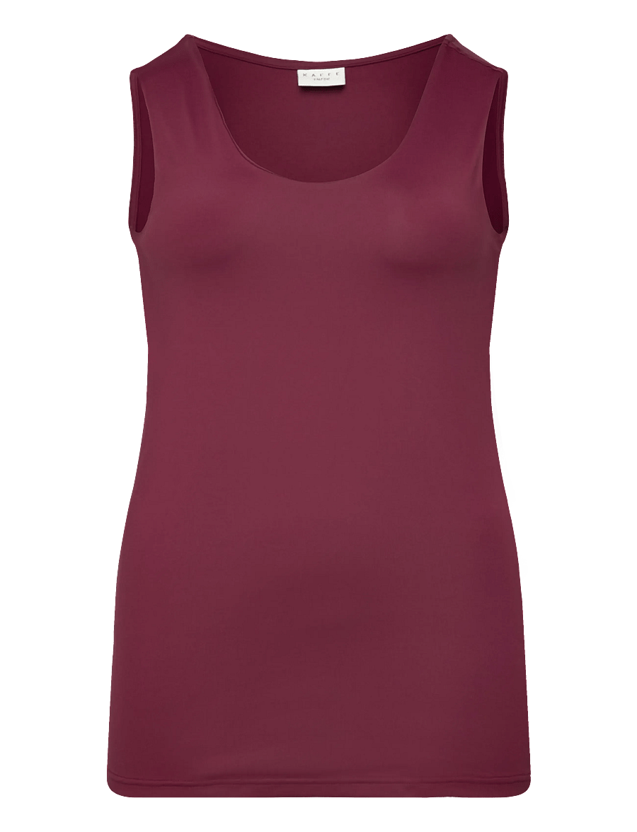 Kaffe Curve - KCerina Jersey Top - Ärmellose tops - windsor wine - 1