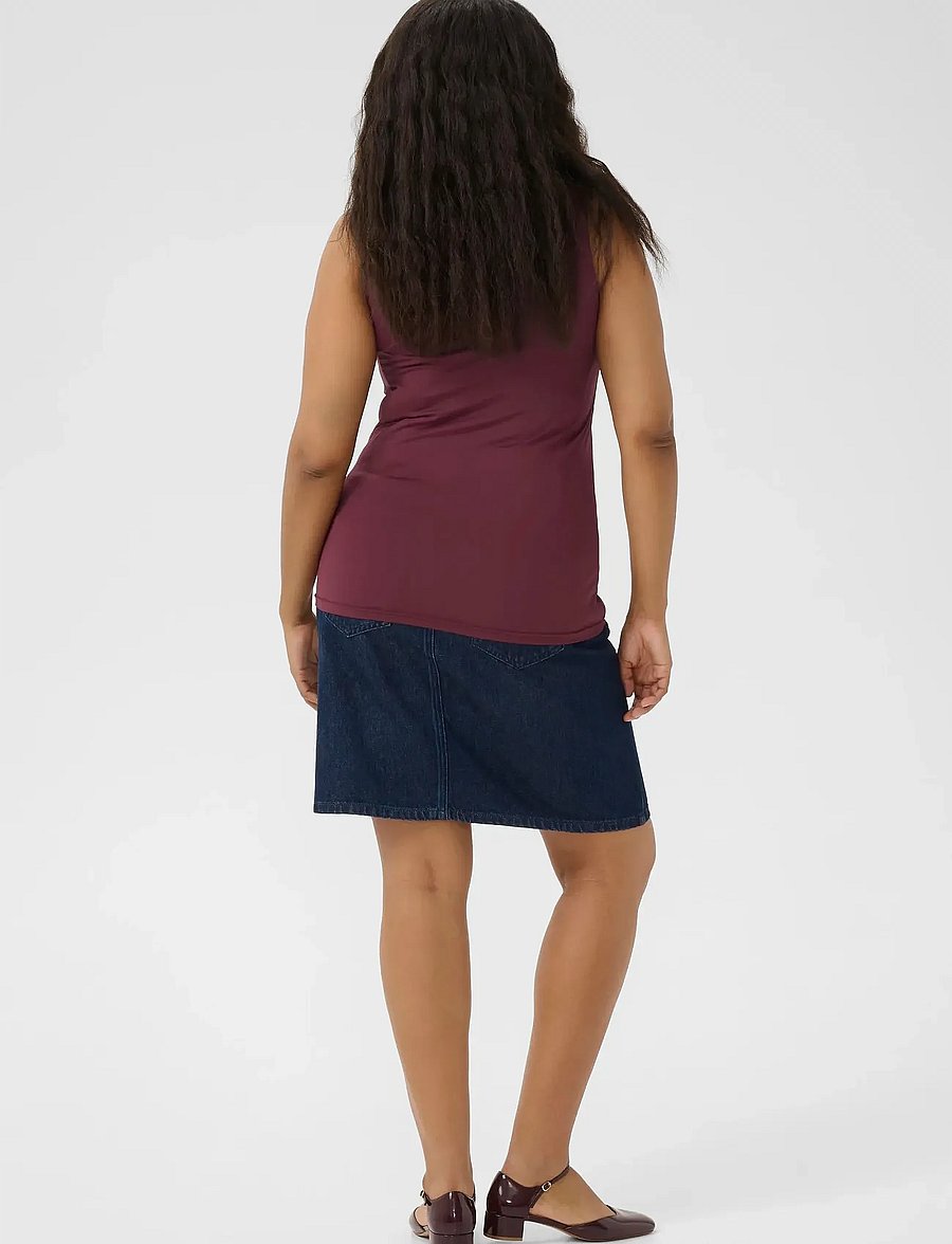 Kaffe Curve - KCerina Jersey Top - Ärmellose tops - windsor wine - 4
