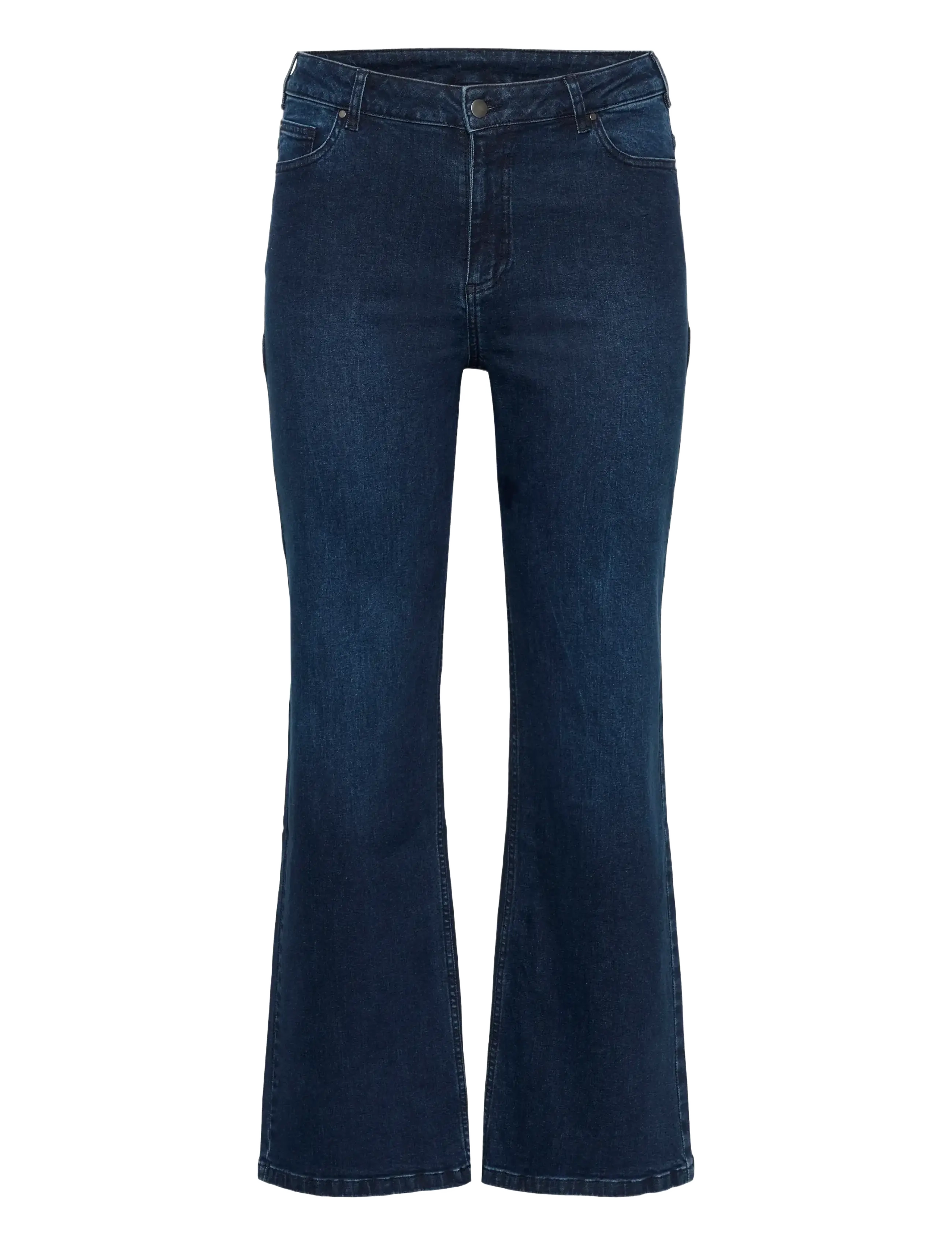 KCflora Flared Long Jeans - DARK BLUE DENIM