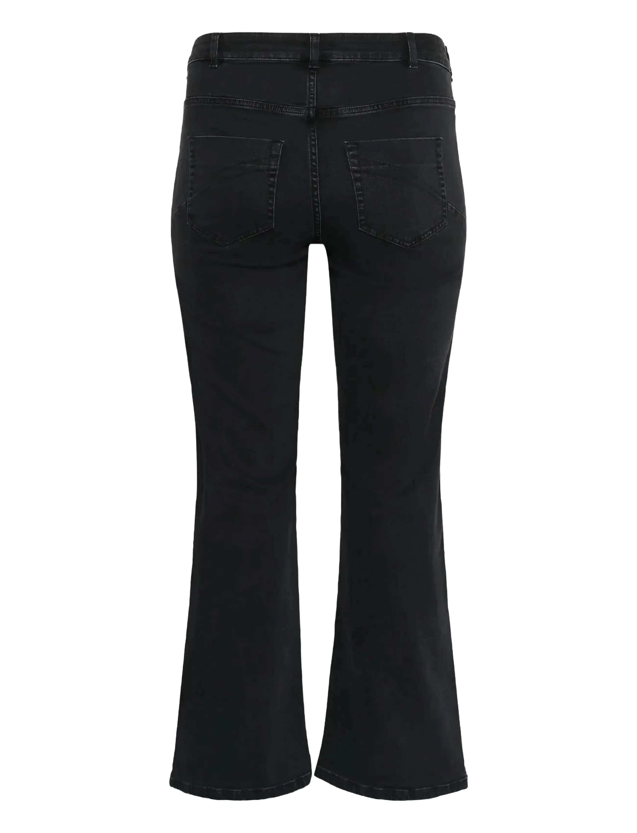 Kaffe Curve - KCflora Flared Full Lenght Jeans - flared jeans - dark grey wash - 2