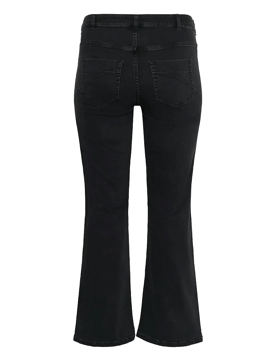 Kaffe Curve - KCflora Flared Full Lenght Jeans - flared jeans - dark grey wash - 2