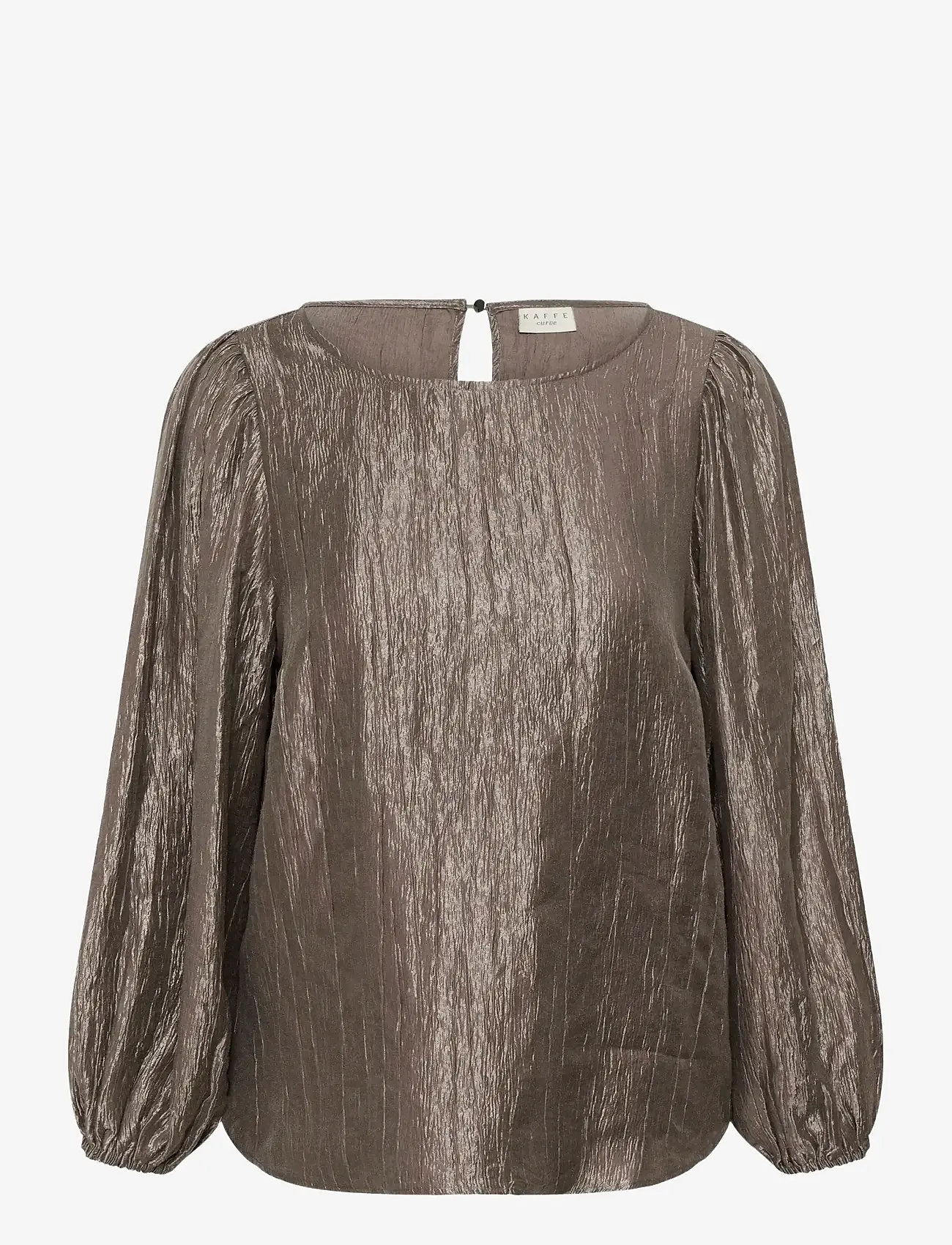 Kaffe Curve - KCrizza Blouse - langærmede bluser - morel - 0