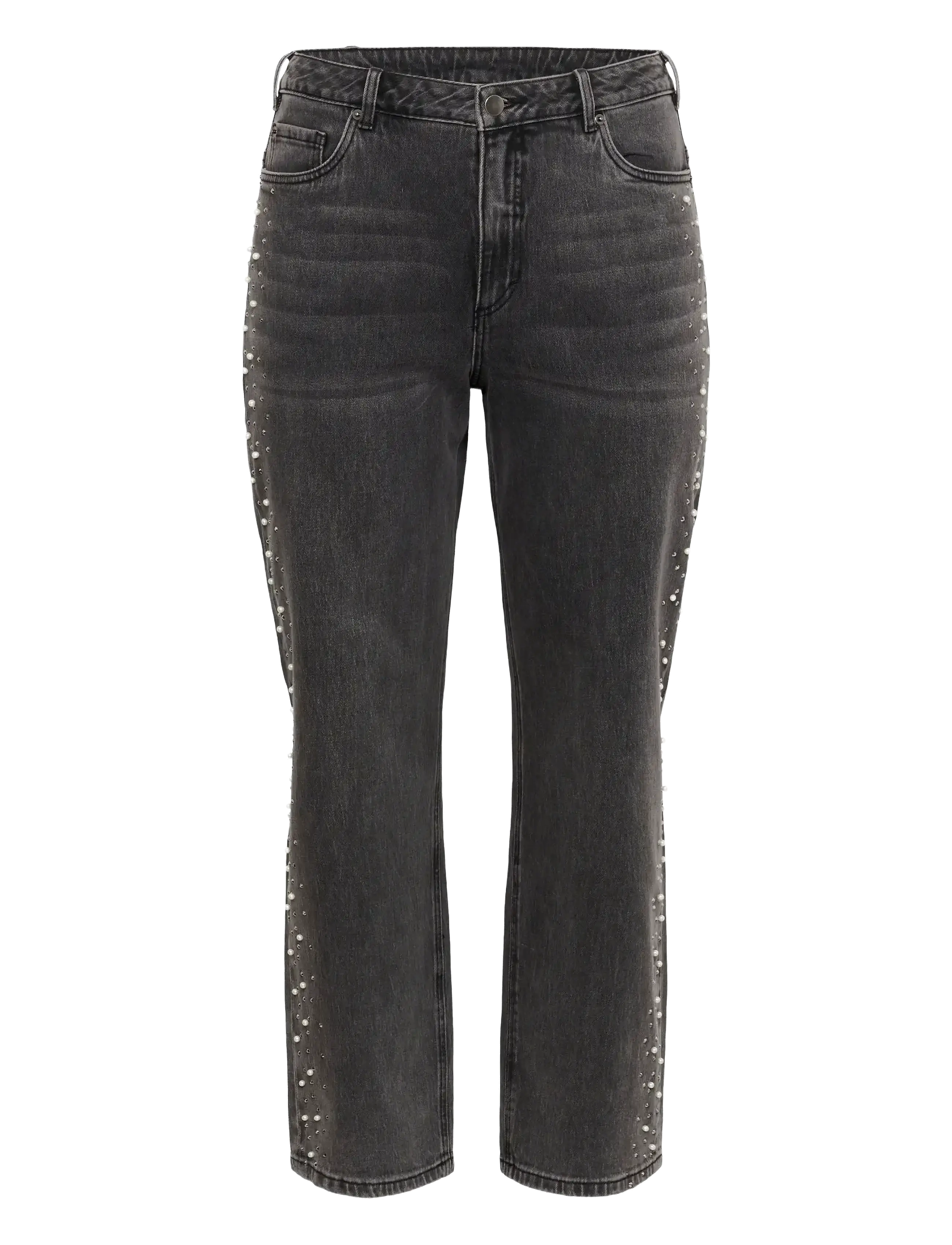 Kaffe Curve KCpetri Straight Jeans - Kaffe Curve - GREY VINTAGE WASH / grey
