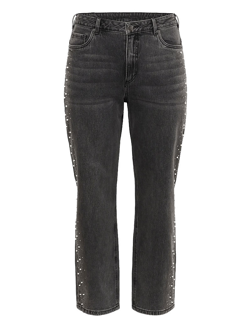 Kaffe Curve - KCpetri Straight Jeans - raka jeans - grey vintage wash - 1