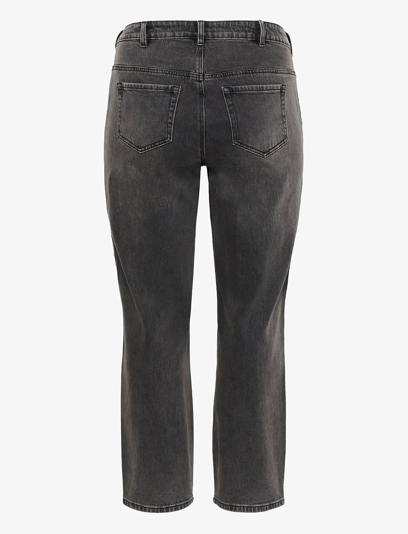 Kaffe Curve - KCpetri Straight Jeans - raka jeans - grey vintage wash - 2