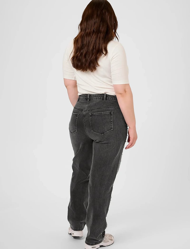 Kaffe Curve - KCpetri Straight Jeans - raka jeans - grey vintage wash - 4