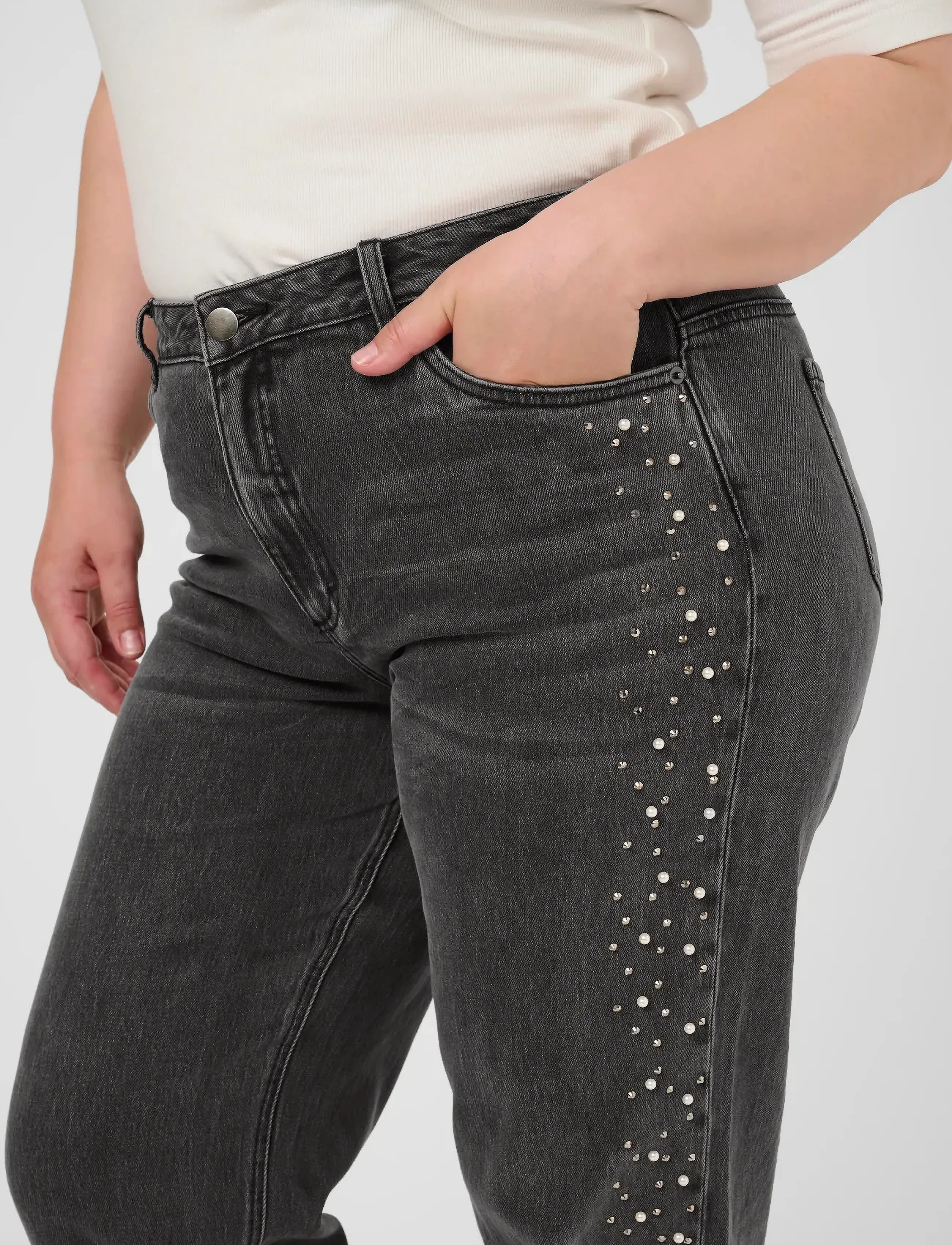 KAFFE CURVE Kcpetri Straight Jeans dam – bild 4