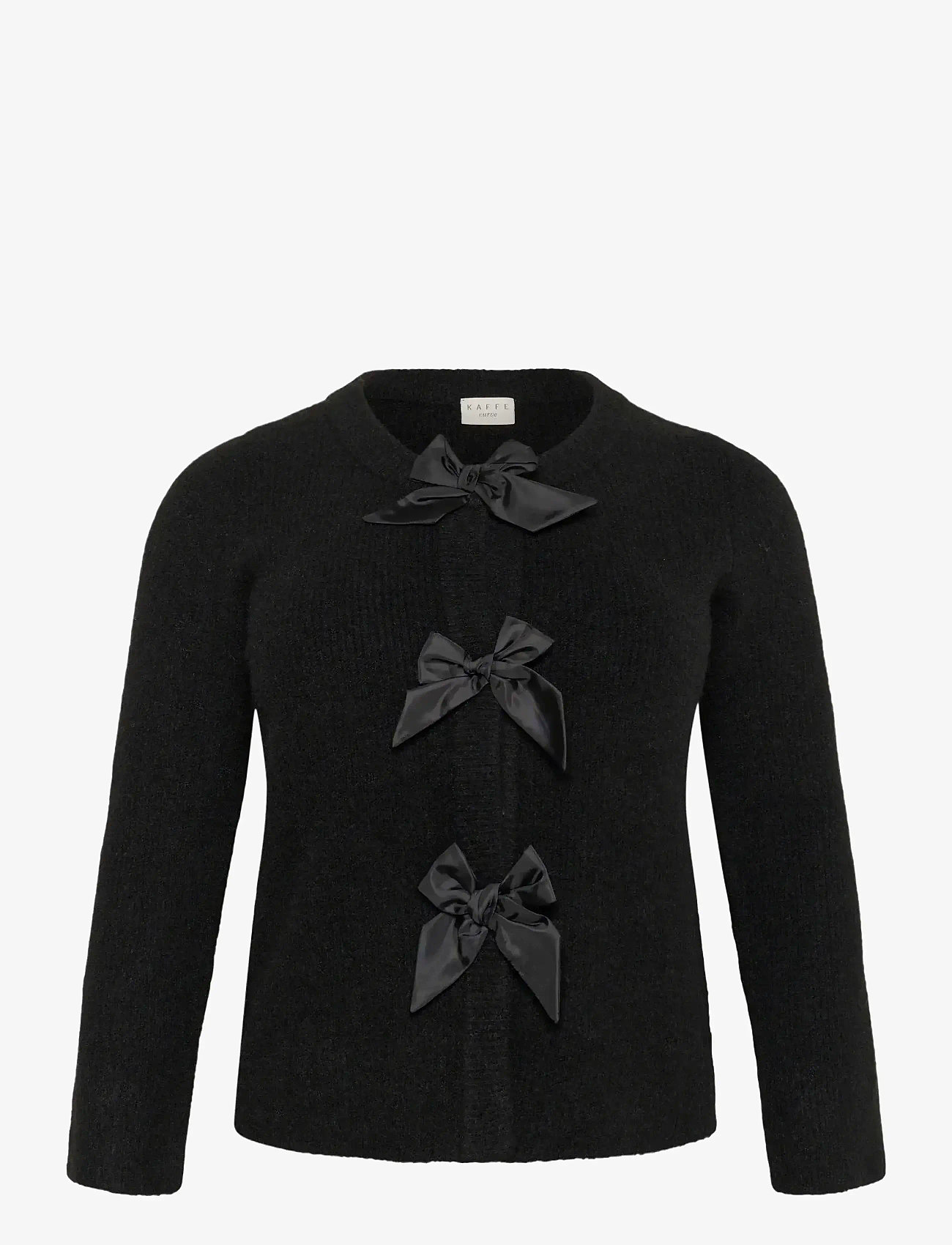 Kaffe Curve - KCmaia Knit Cardigan - cardigans - black deep - 1