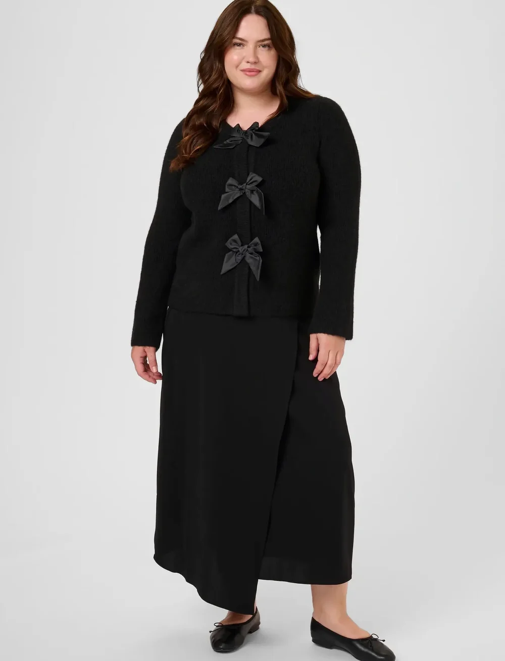 Kaffe Curve - KCmaia Knit Cardigan - cardigans - black deep - 3