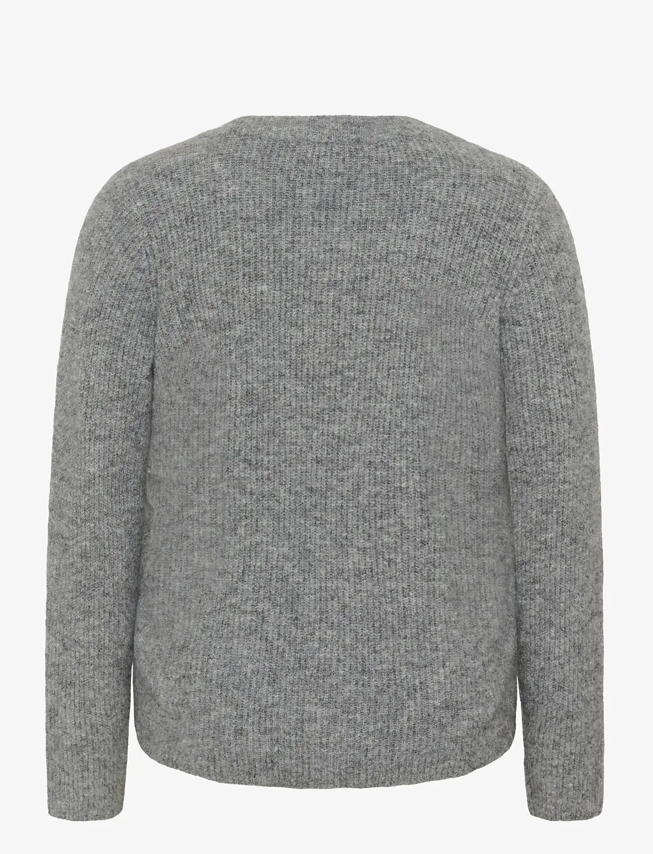 Kaffe Curve - KCmaia Knit Cardigan - koftor - grey melange - 2