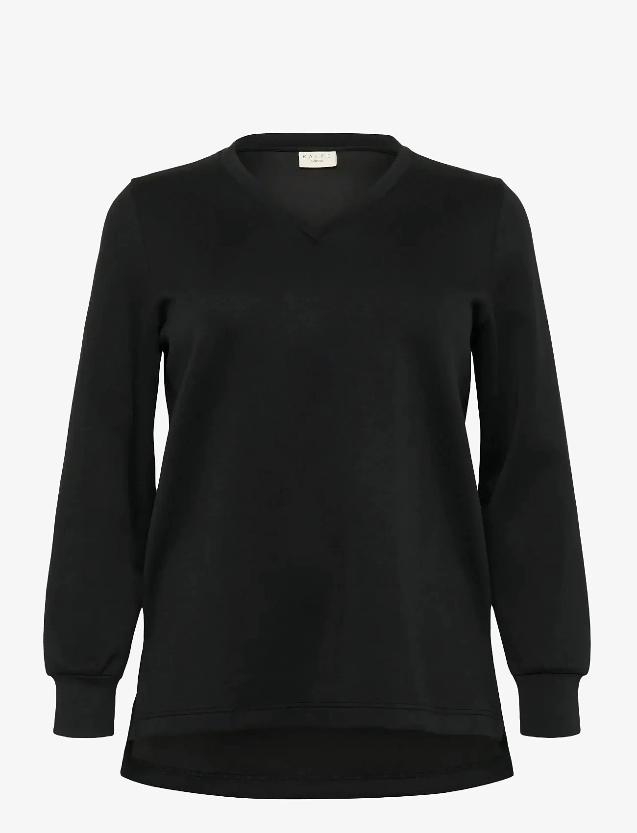 Kaffe Curve - KCannita Sweatshirt - långärmade toppar - black deep - 1